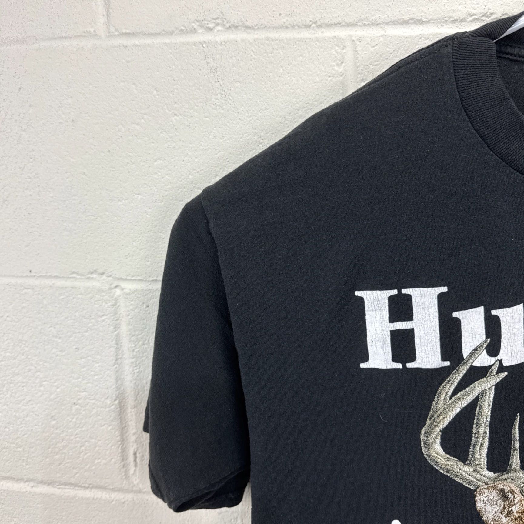 Jerzees VINTAGE Jerzees Deer Hunting Isn’t Everything It’s The Only Thing T Shirt XL Black Crew Neck Short Sleeve Men’s 90s Outdoor Humor Size US XL / EU 56 / 4 - 6 Thumbnail