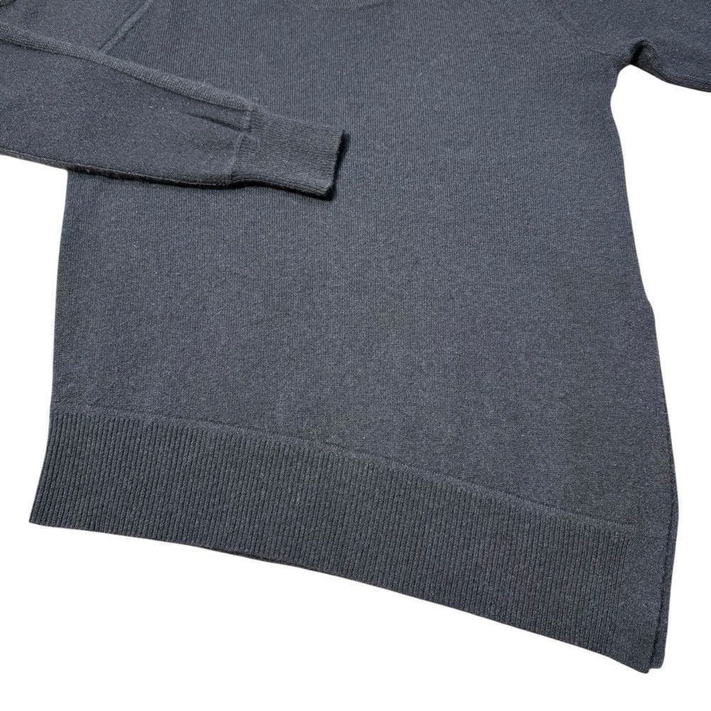 AQUA Aqua Cashmere Asymmetrical Hem Crewneck Dark Grey Sweater S Size XS / US 0-2 / IT 36-38 - 6 Thumbnail