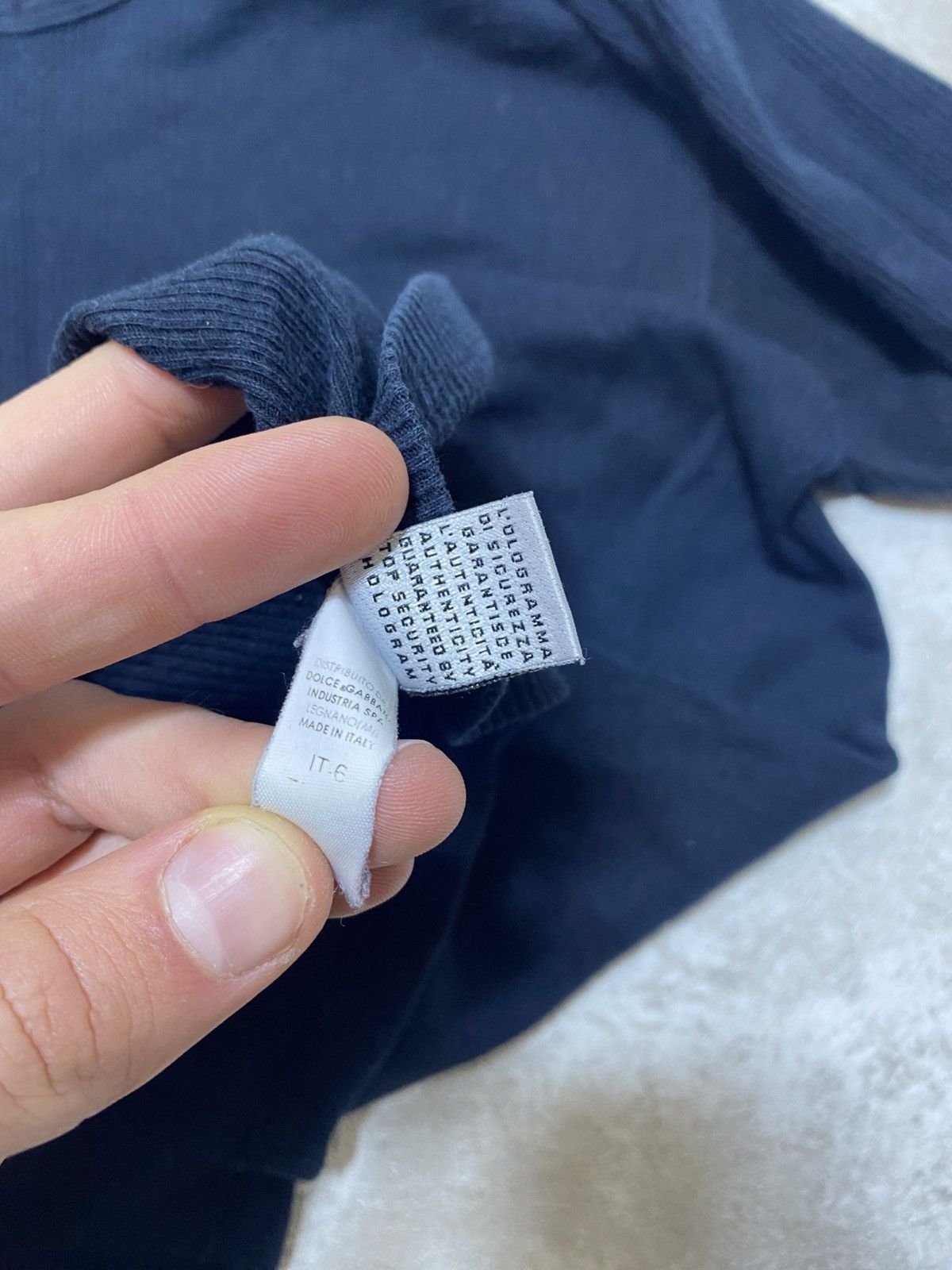 Dolce & Gabbana Vintage Dolce & Gabbana Blank Ribbed Shirt - Made in Italy Size M / US 6-8 / IT 42-44 - 4 Thumbnail