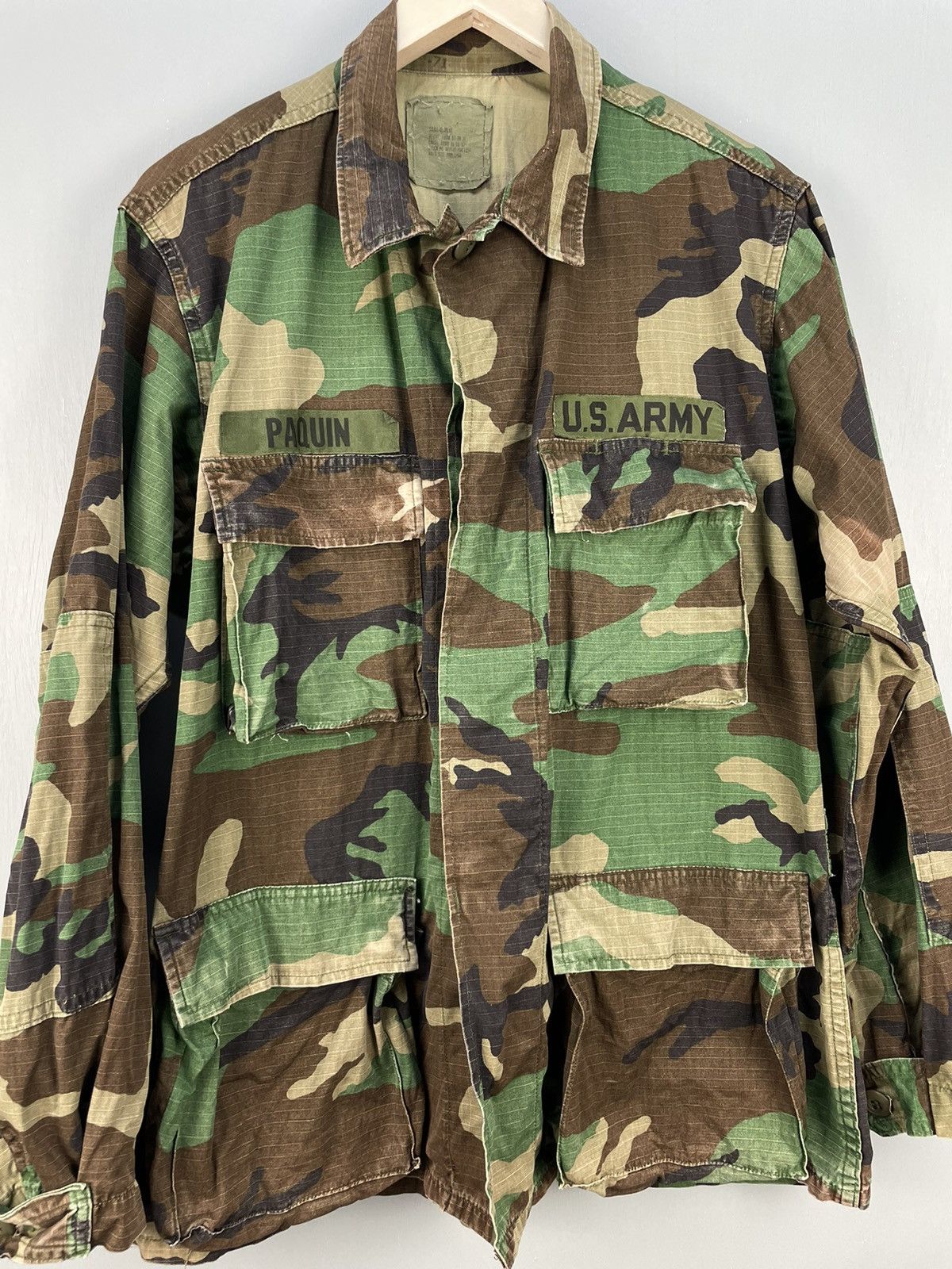 Vintage Vintage 70s U.S. Army camo jacket Size US S / EU 44-46 / 1 - 3 Thumbnail