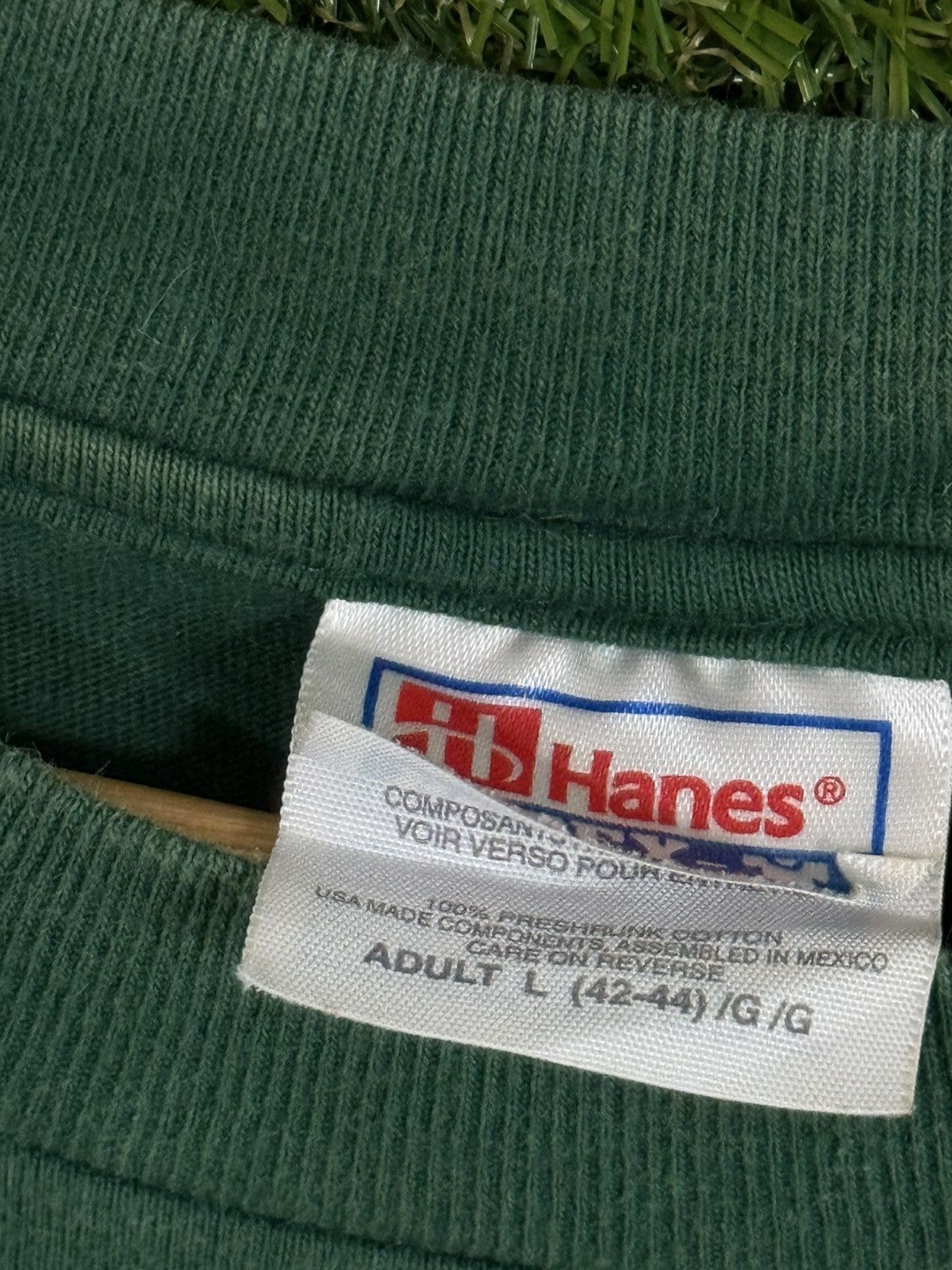 Vintage Vintage Alpha Sigma Alpha Forest Green Sorority Hanes Tee Size US L / EU 52-54 / 3 - 5 Thumbnail