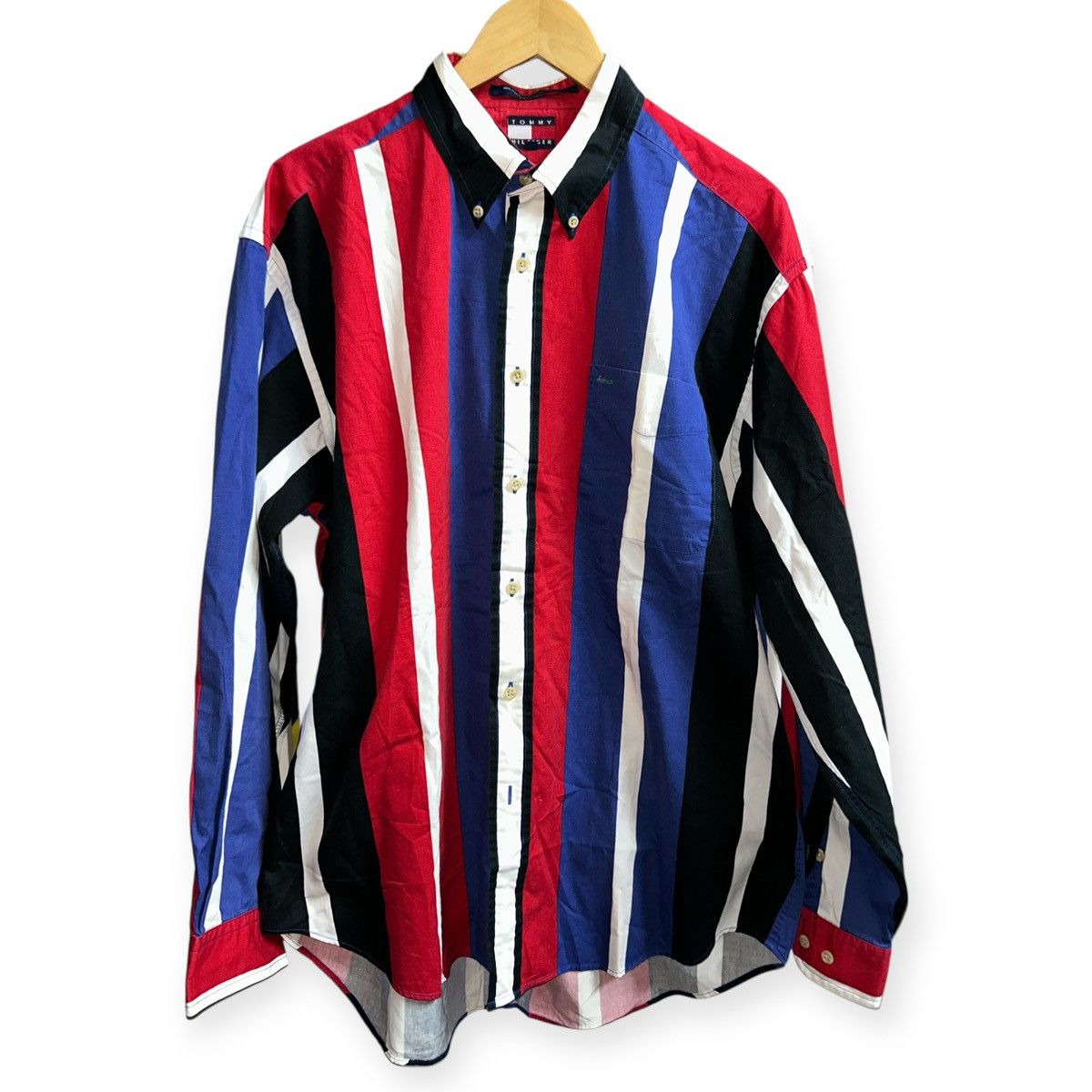 Tommy Hilfiger Striped Multicolor Button Up Longsleeve Shirt Size US L / EU 52-54 / 3 - 1 Thumbnail