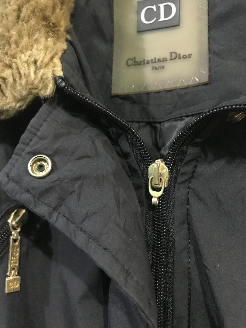 Christian Dior Monsieur christian dior rare vintage aviator jacket faux cd logo fur Size M / US 6-8 / IT 42-44 - 2 Thumbnail
