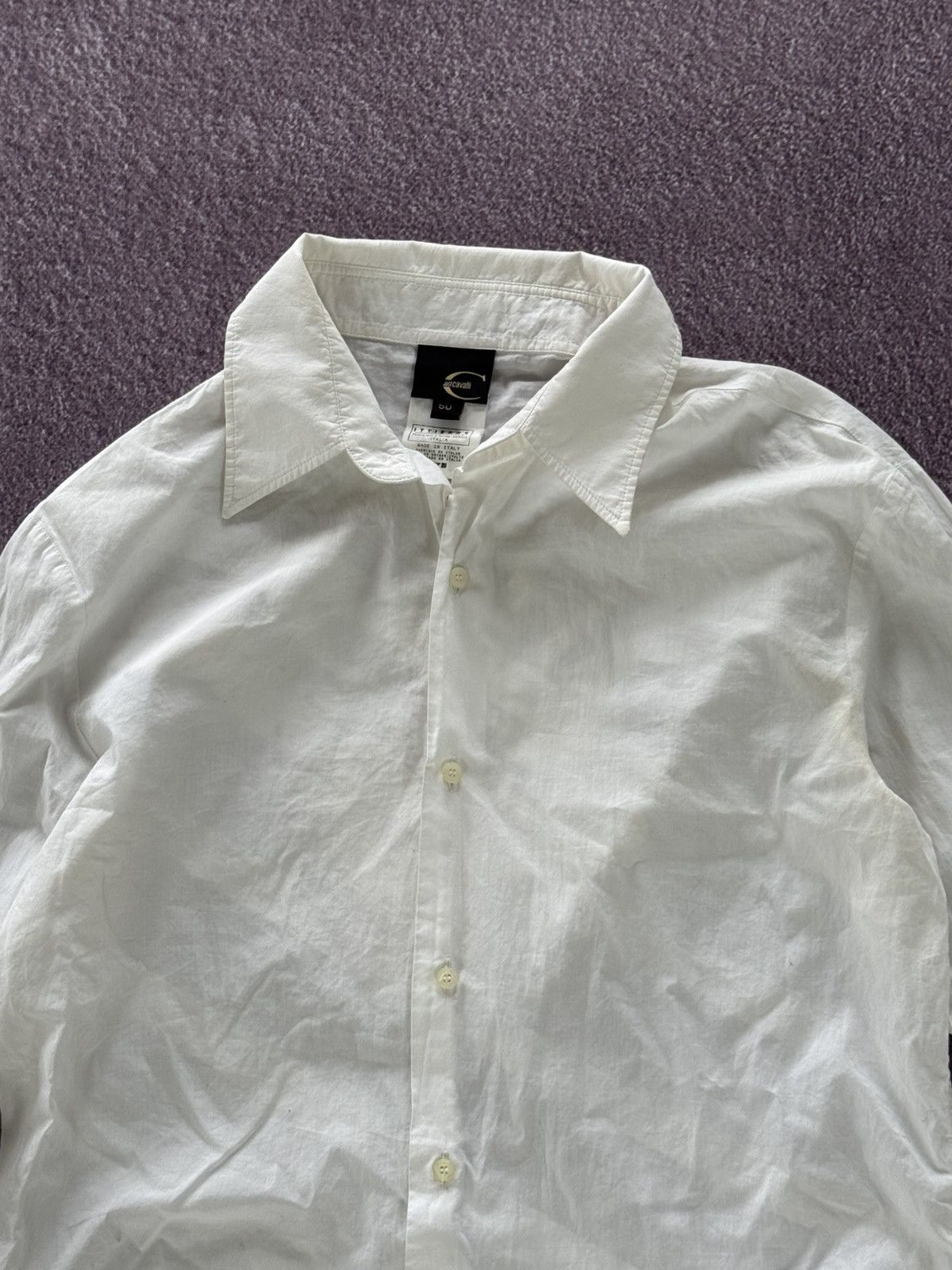 Roberto Cavalli Archive Roberto Cavalli Glamour “Eagle” Logo Blouse Size XL / US 12-14 / IT 48-50 - 8 Thumbnail