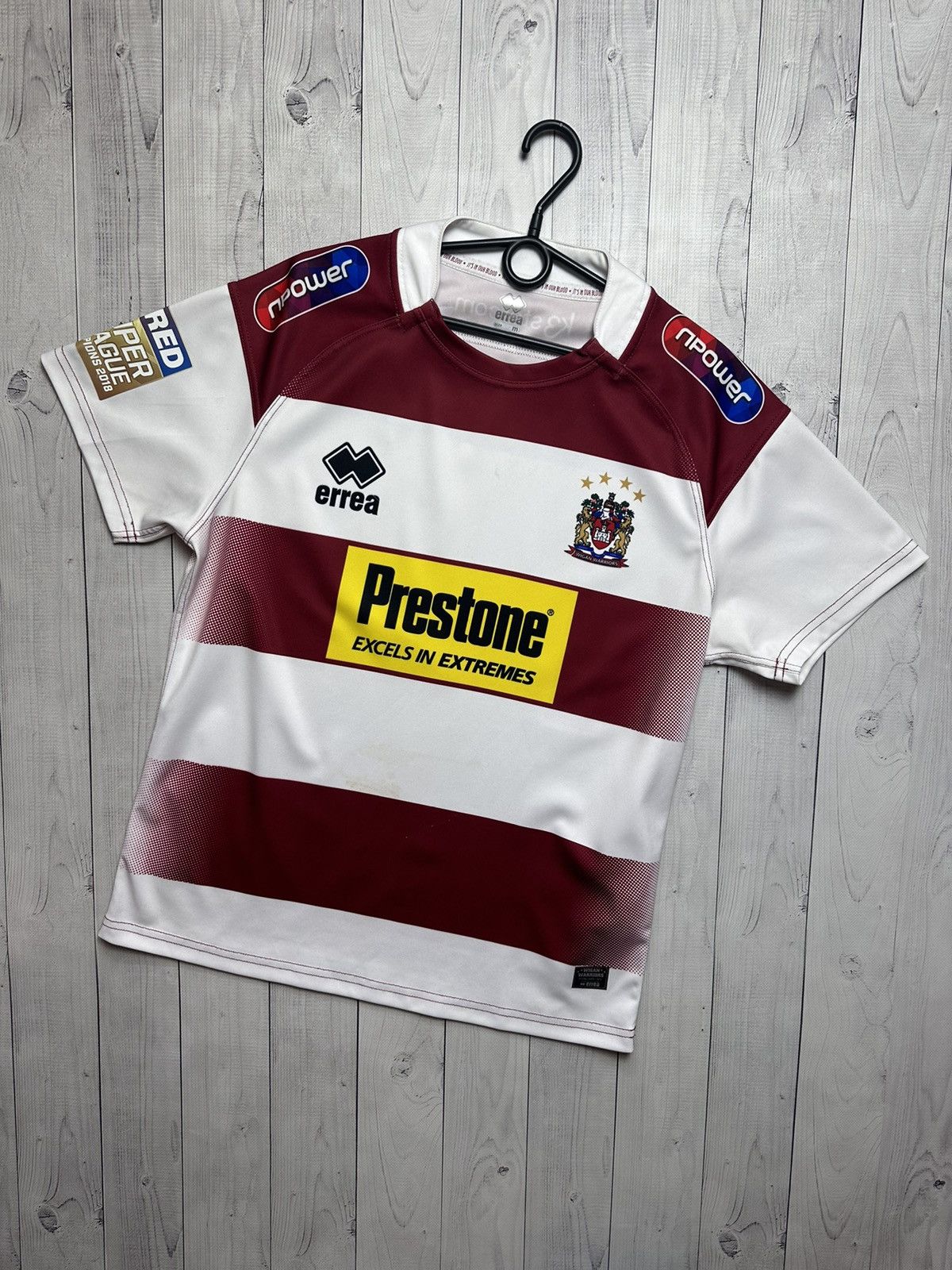 Vintage Vintage Wigan Warriors rugby jersey shirt size M rare Size US M / EU 48-50 / 2 - 1 Thumbnail