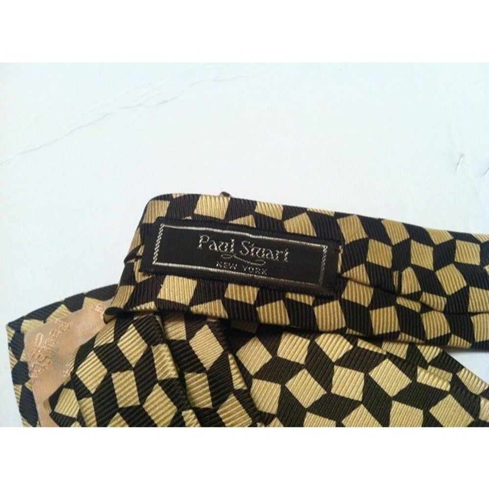 Paul Stuart PAUL STUART MEN'S NEW 100%SILK TIE WIDTH: 3 3/4" Size ONE SIZE - 5 Thumbnail