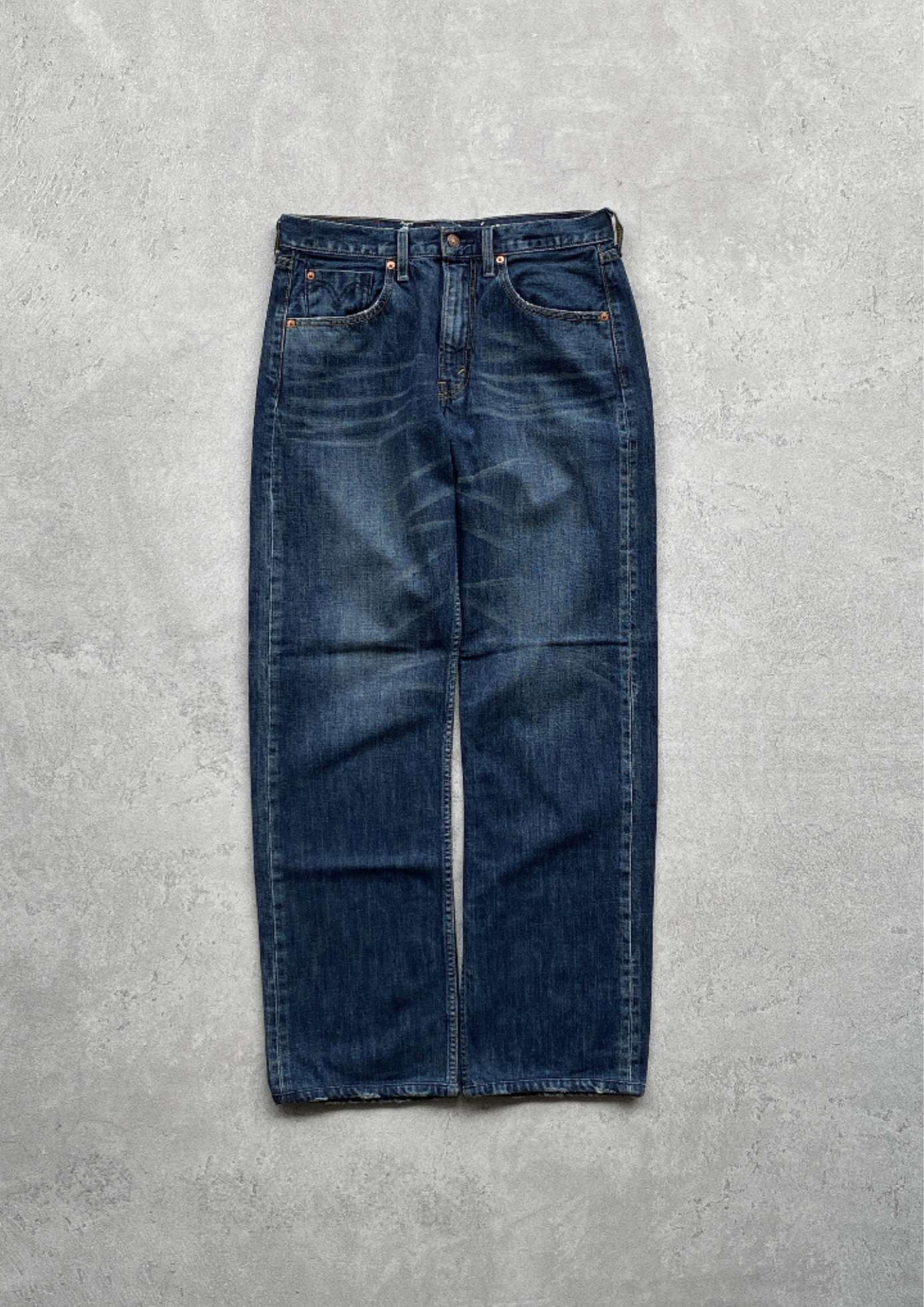 Vintage Levi's Denim 512 Blue Faded Pants leather Tag