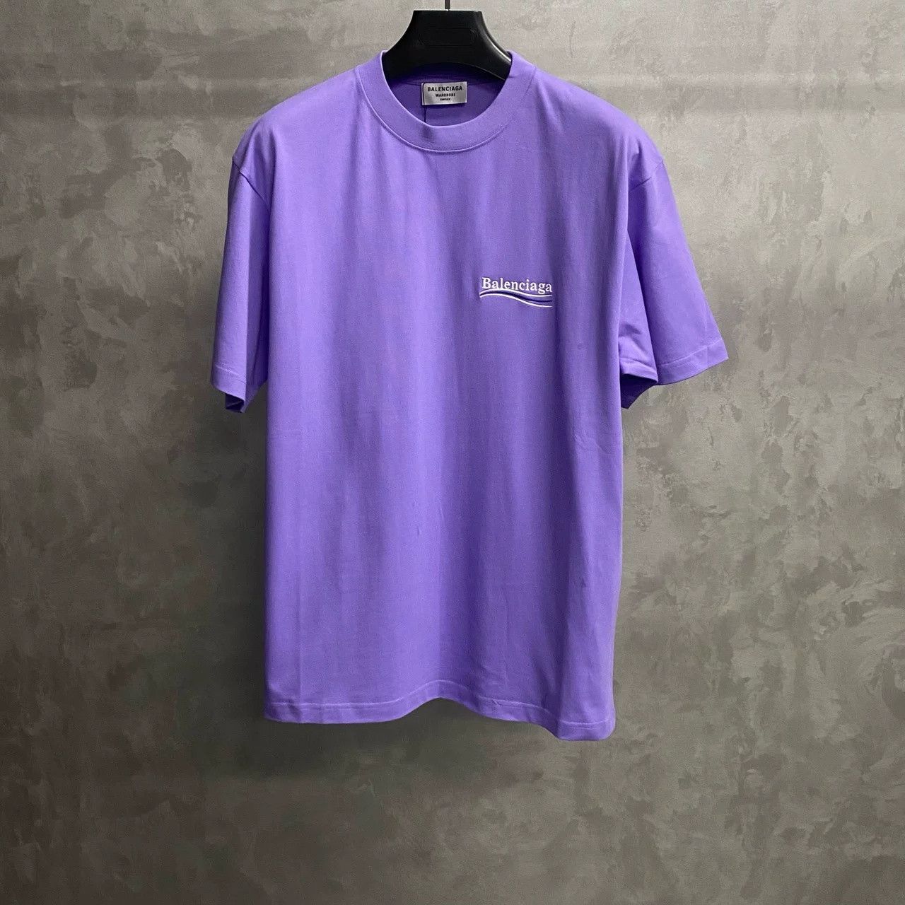 Balenciaga Balenciaga Purple Embroidery Coke Logo Tee Size US L / EU 52-54 / 3 - 1 Thumbnail