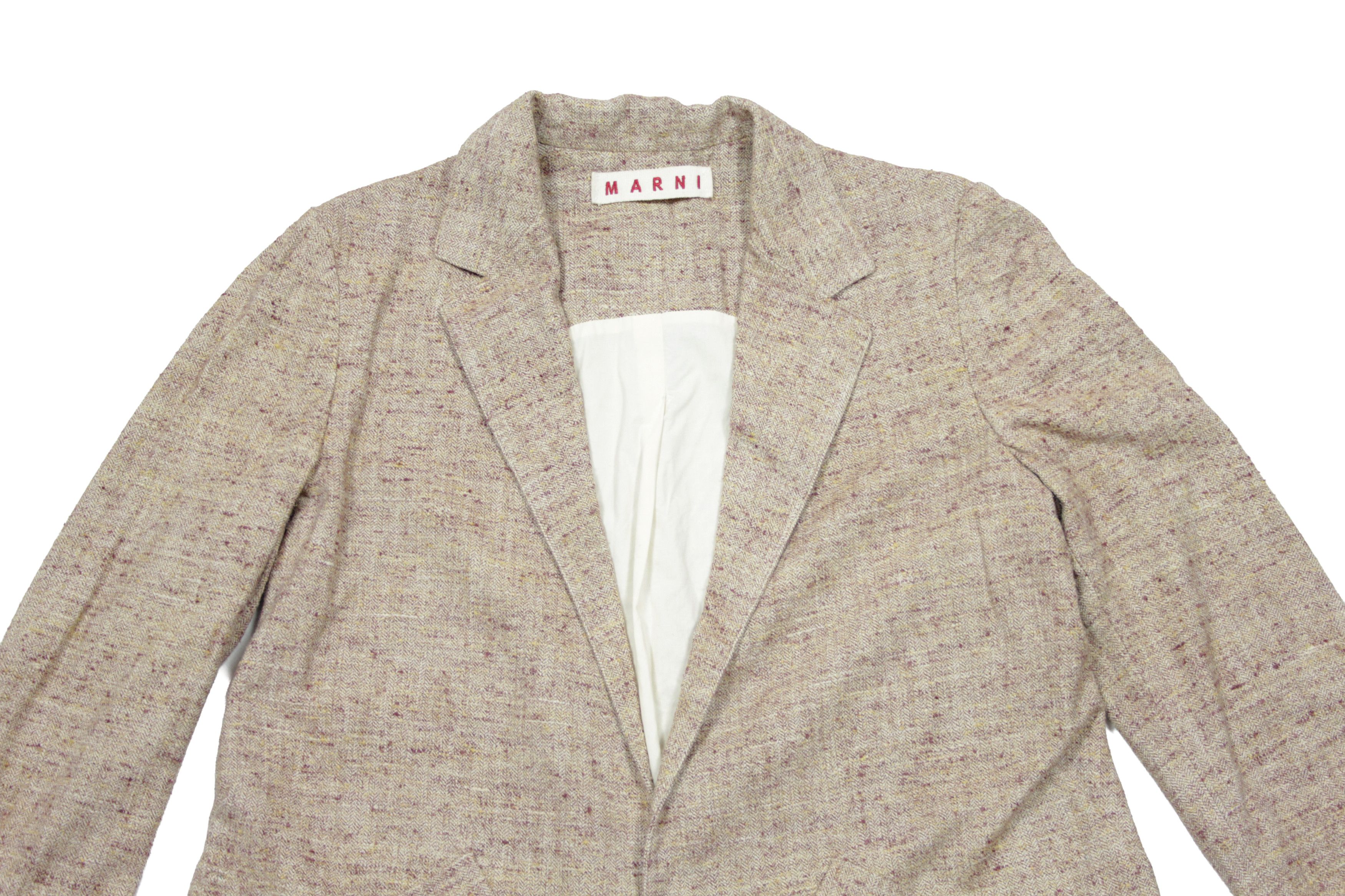 Marni Silk Cotton Tweed Blazer Size M / US 6-8 / IT 42-44 - 3 Thumbnail