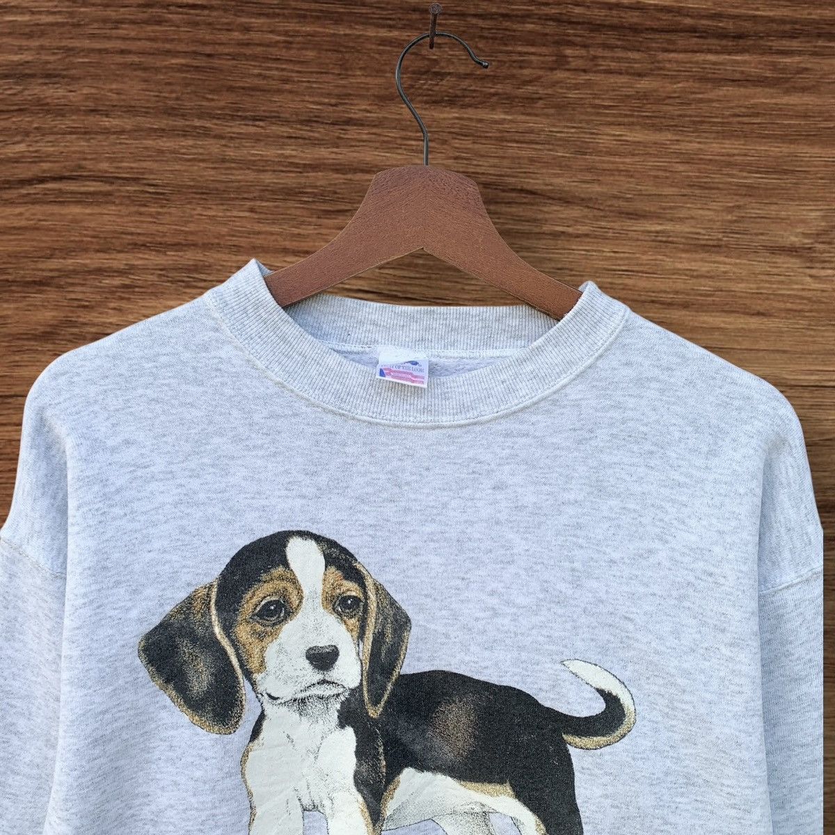Fruit Of The Loom VINTAGE 1992 BEAGLE DOG PUPPY SWEATSHIRT BIG LOGO Size US S / EU 44-46 / 1 - 3 Thumbnail