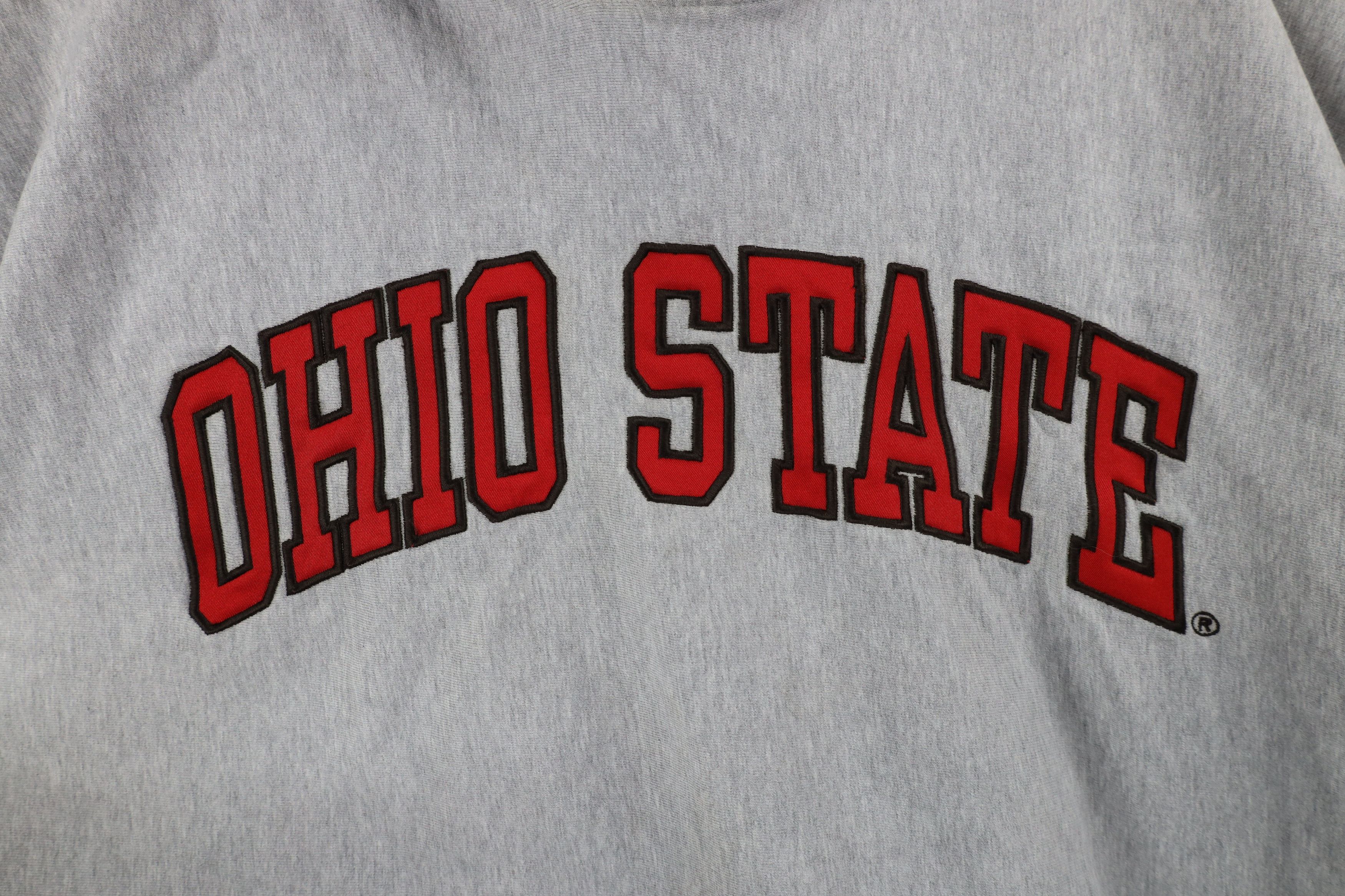 Vintage Vintage 90s Heavy Ohio State University Hoodie Sweatshirt Size US L / EU 52-54 / 3 - 8 Thumbnail