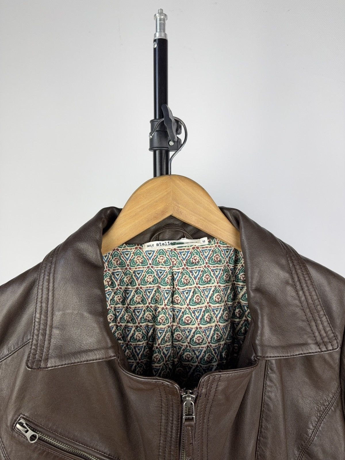 Leather × Vintage Vintage 90s Genuine Leather MOTO Bomber Jacket Rock Punk Size US S / EU 44-46 / 1 - 3 Thumbnail