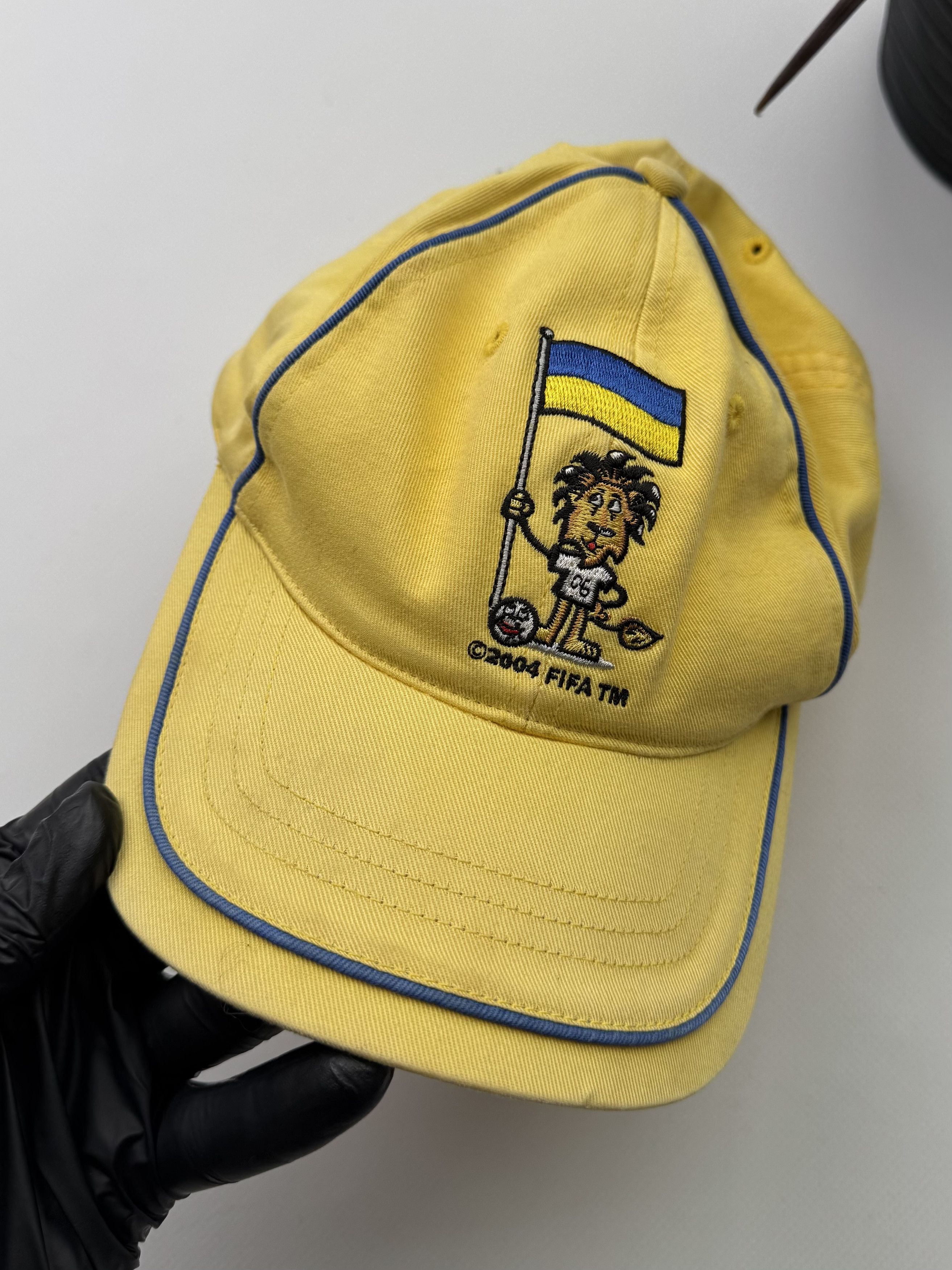 Vintage Ukraine Fifa World Cup Germany 2006 Cap (145) Size ONE SIZE - 2 Thumbnail