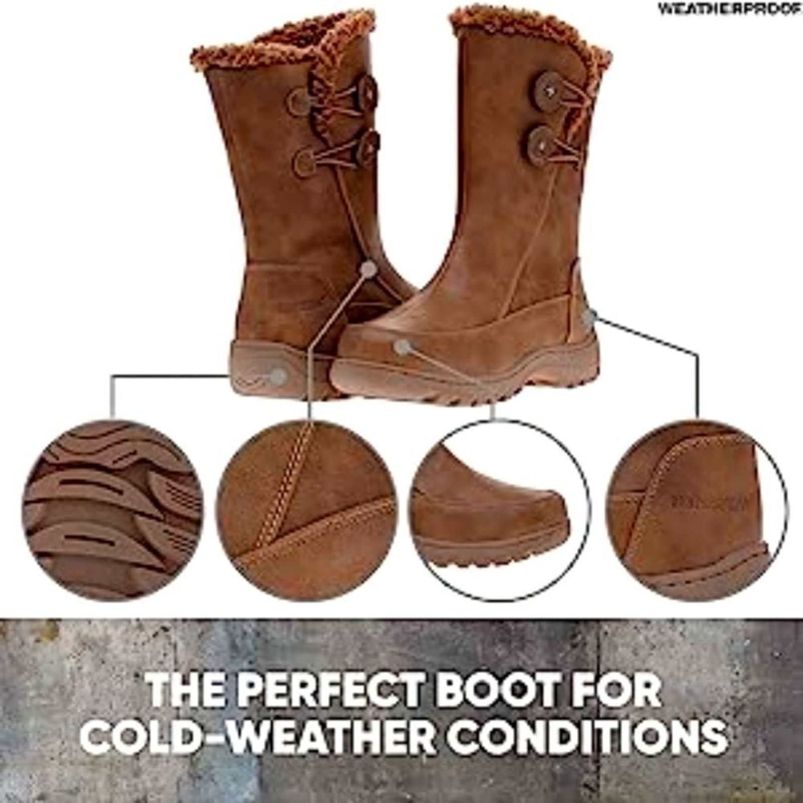 Other (S-2877) Weatherproof Women's Cold Boots Miranda Sz 8W Size US 8 / IT 38 - 1 Thumbnail