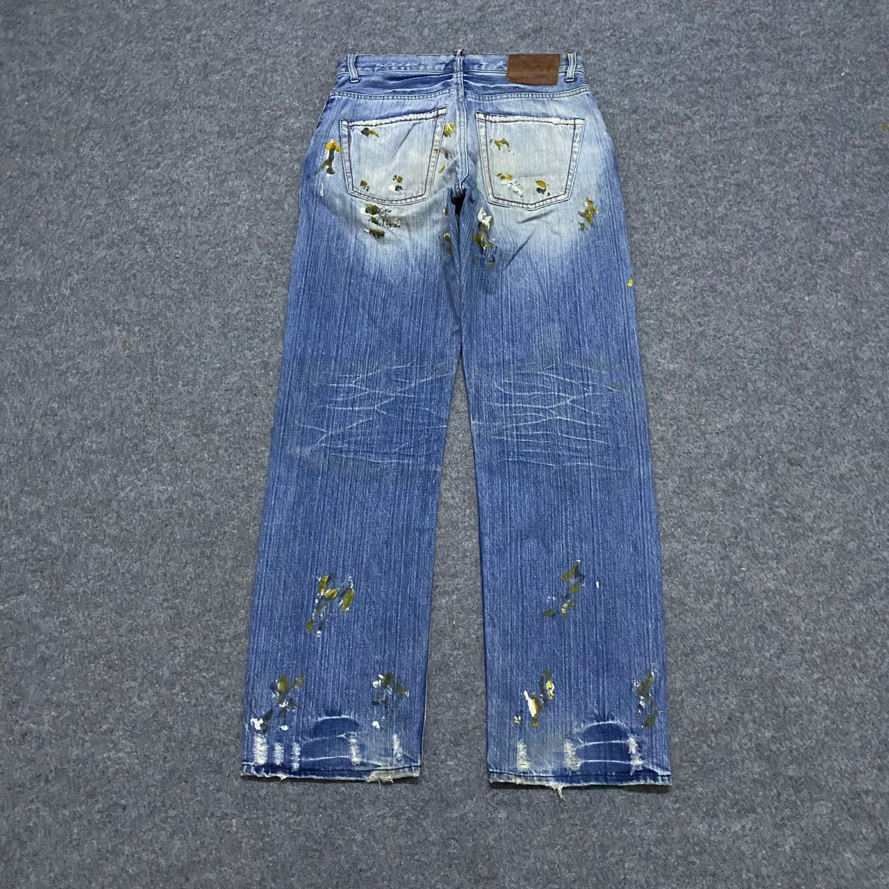 If Six Was Nine 💥Best Offer💥Vintage Global Work Splash Colour Denim Size US 32 / EU 48 - 2 Thumbnail