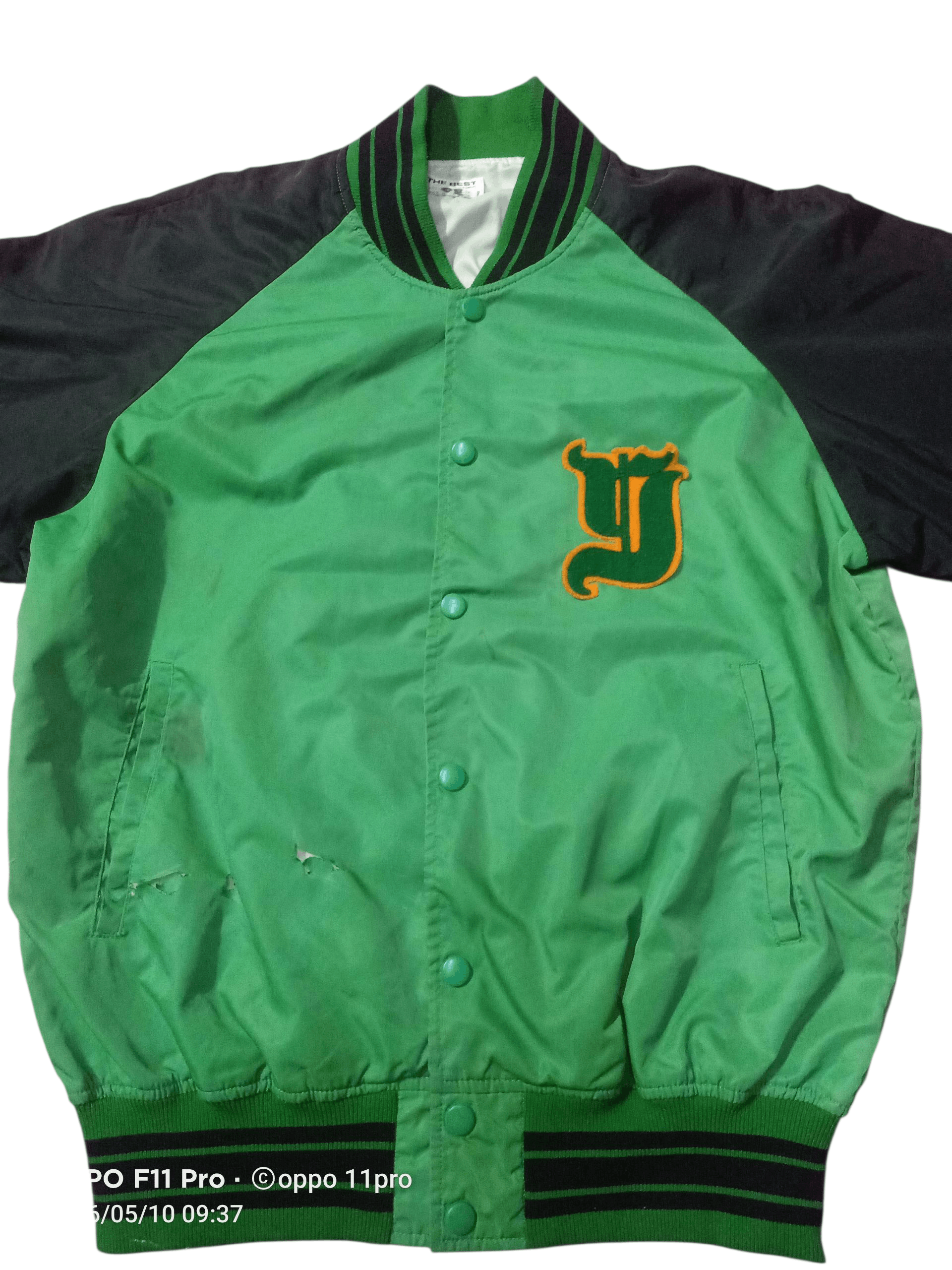 Descente 💥Vintage Descente Bombers Jacket Baseball 💥 Size US L / EU 52-54 / 3 - 1 Thumbnail