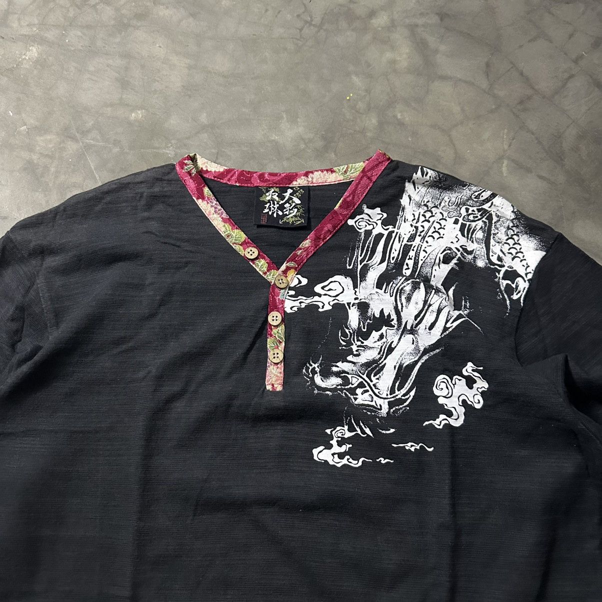 Japanese Brand 🐉JAPANESE TRADITIONAL DRAGON LONG SLEEVE SUKAJAN STYLE🐉 Size US L / EU 52-54 / 3 - 3 Thumbnail