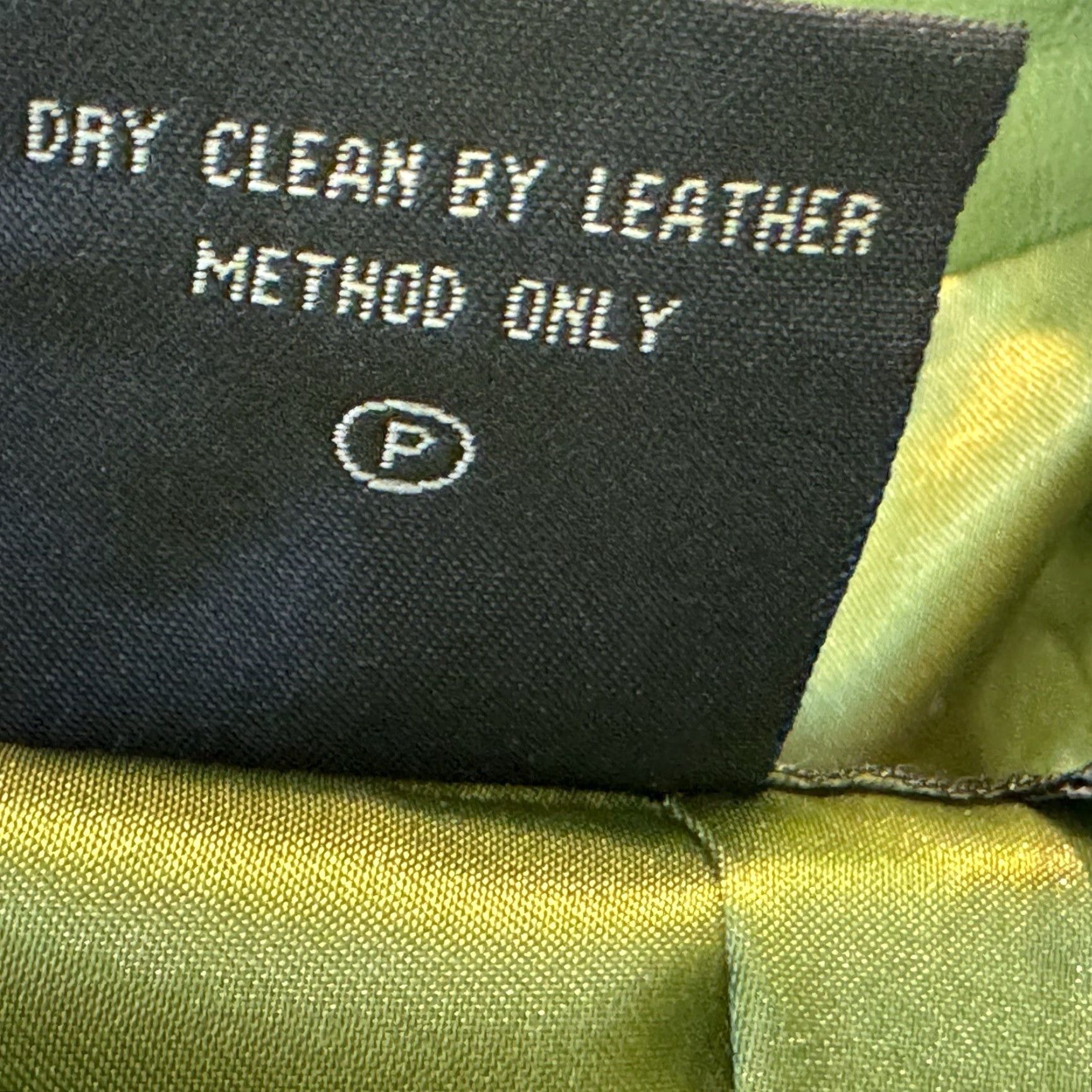 Vintage Terry Lewis Womens Leather Jacket Size Medium Green Button Front Roll Cuff Lined Jacket Size M / US 6-8 / IT 42-44 - 8 Thumbnail