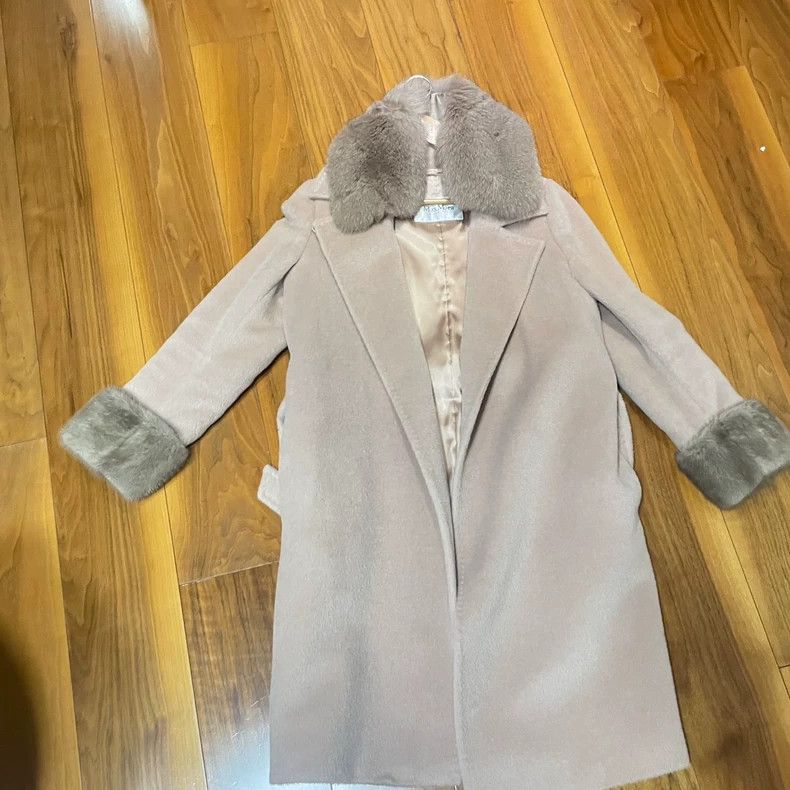 Max Mara Max Mara Lotus Root Pink White Label Coat Size M / US 6-8 / IT 42-44 - 2 Thumbnail