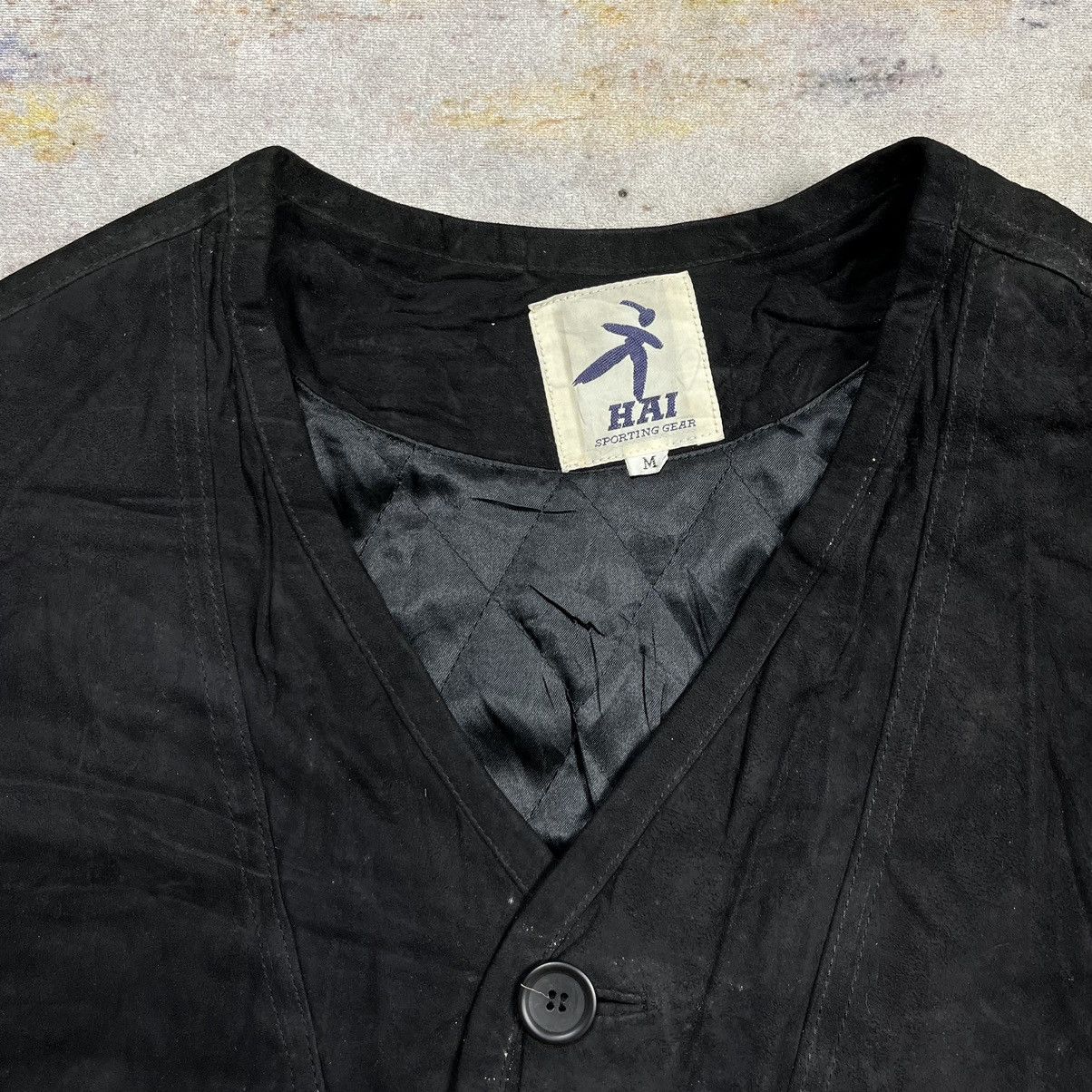 Hai Sporting Gear × Issey Miyake Hai Sporting Gear Issey Miyake suede leather hunting jacket Size US M / EU 48-50 / 2 - 7 Thumbnail