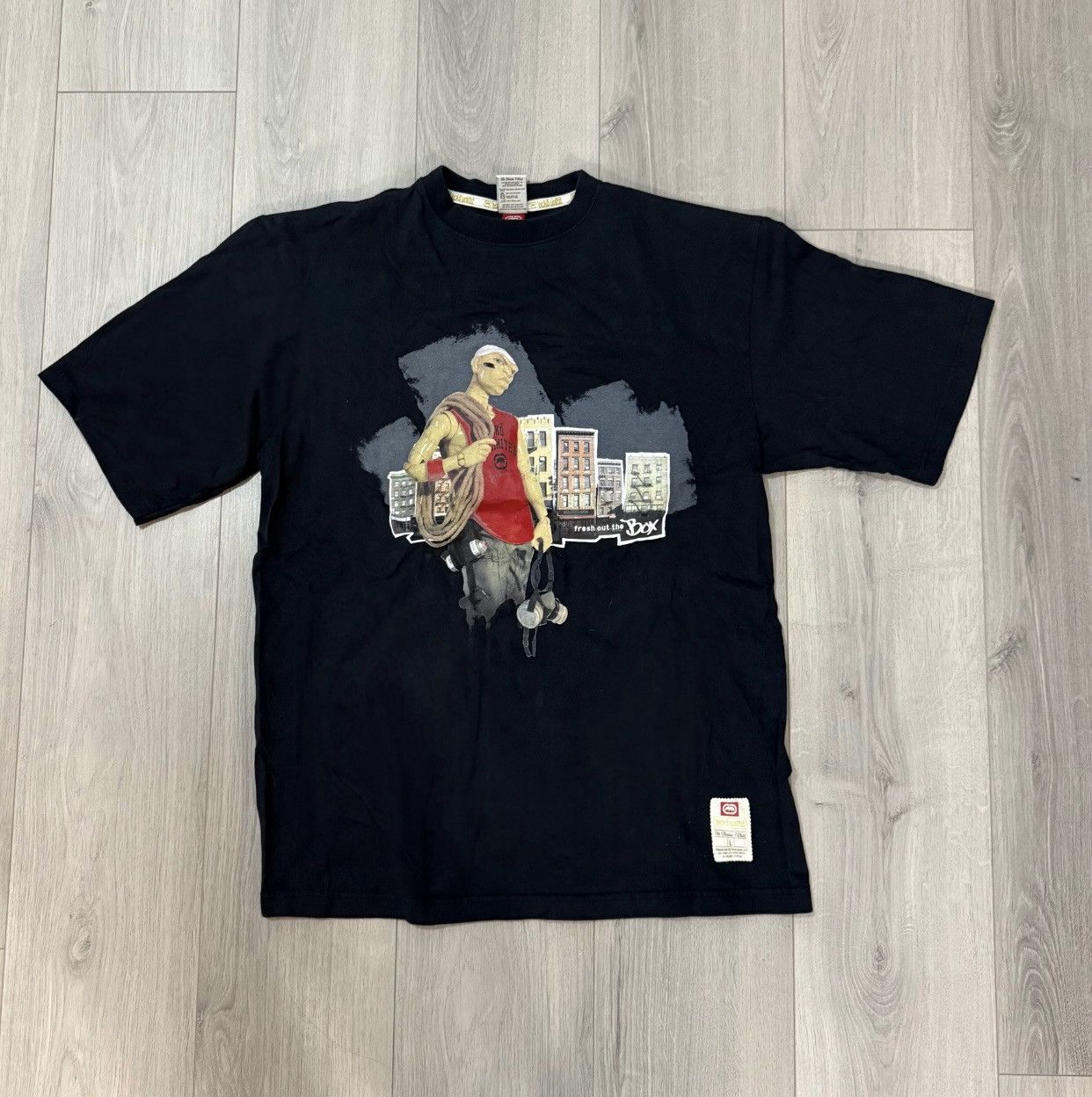 Ecko Unltd. Y2K Ecko Untld Graffiti Tagger Baggy Black Large Tee Size US L / EU 52-54 / 3 - 2 Thumbnail