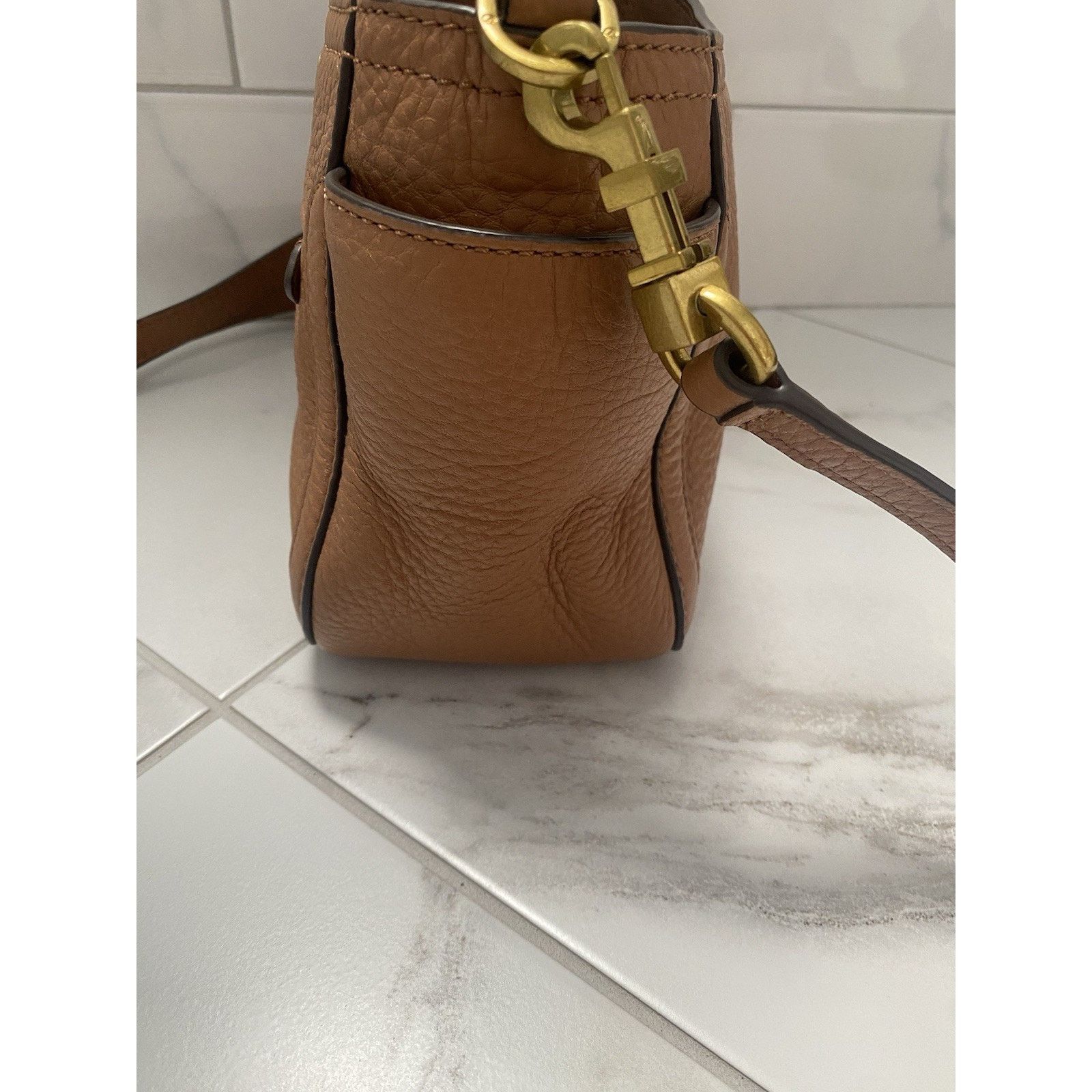 Tory Burch Tory Burch Frances Mini Vintage Camel Shoulder/Crossbody Size ONE SIZE - 9 Thumbnail