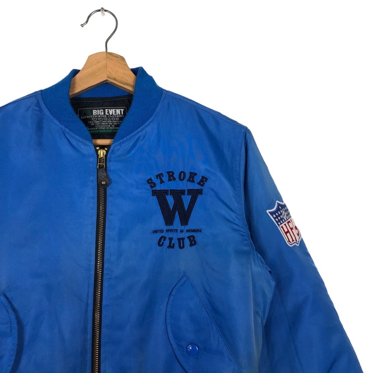 Japanese Brand 🔥Vintage Bomber Jacket Big Event Sport HFL Big Logo Size US S / EU 44-46 / 1 - 5 Thumbnail