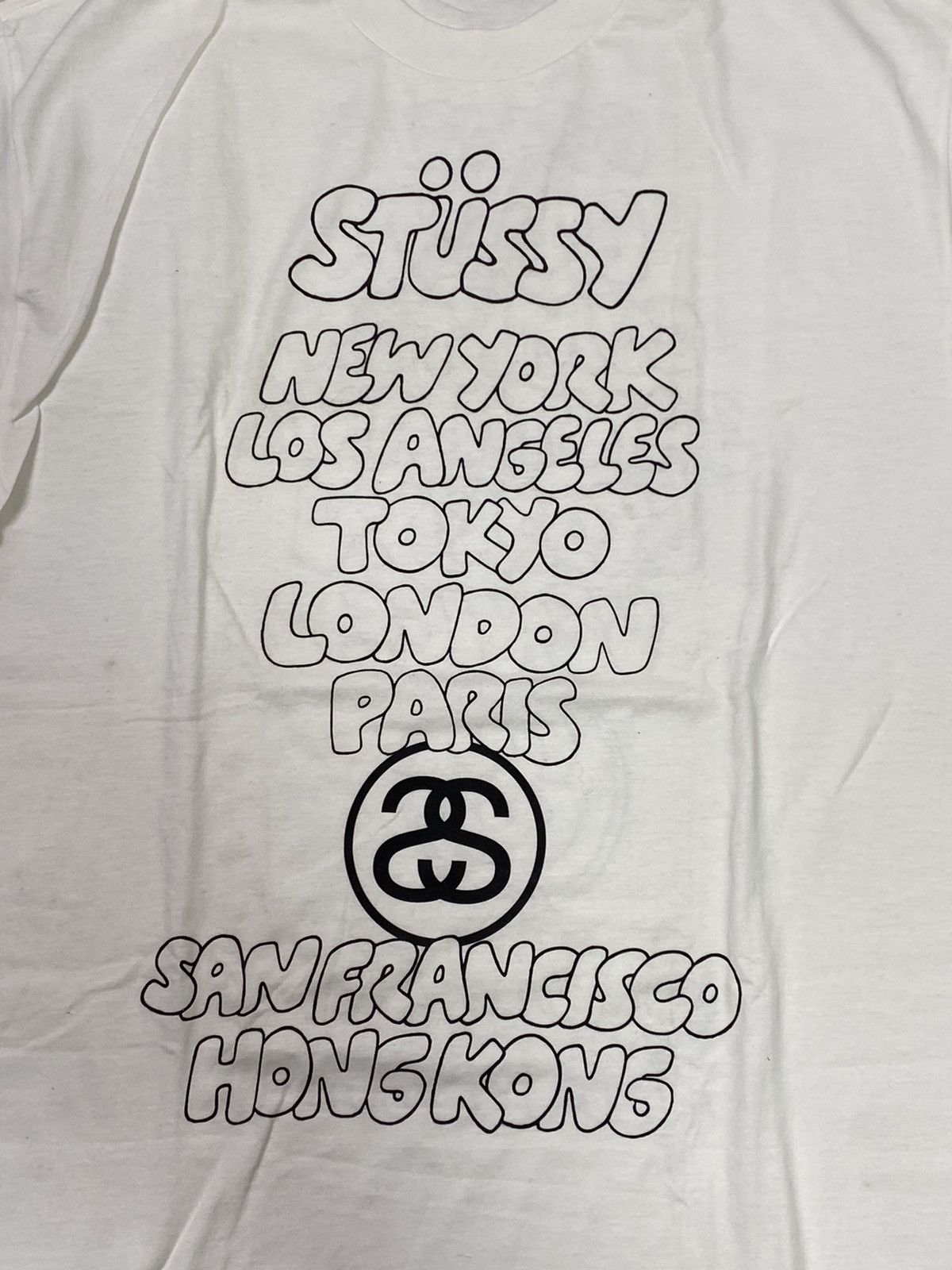 Stussy Stüssy World Tour T-shirt, L, white, new without tags. Size US L / EU 52-54 / 3 - 2 Thumbnail