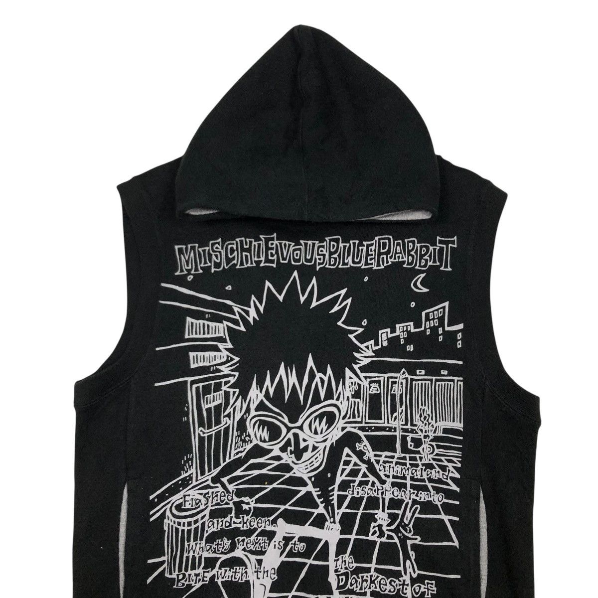Japanese Brand 🔥SLEEVELESS TANKTOP HOODIE MISCHIEVOUS BIG LOGO PUNK STYLE Size US M / EU 48-50 / 2 - 5 Thumbnail