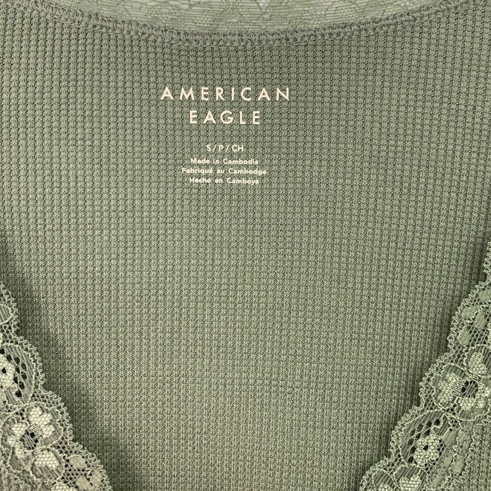 American Eagle Outfitters New American Eagle Womens Small Snap Closure Bodysuit Size S / US 4 / IT 40 - 2 Thumbnail