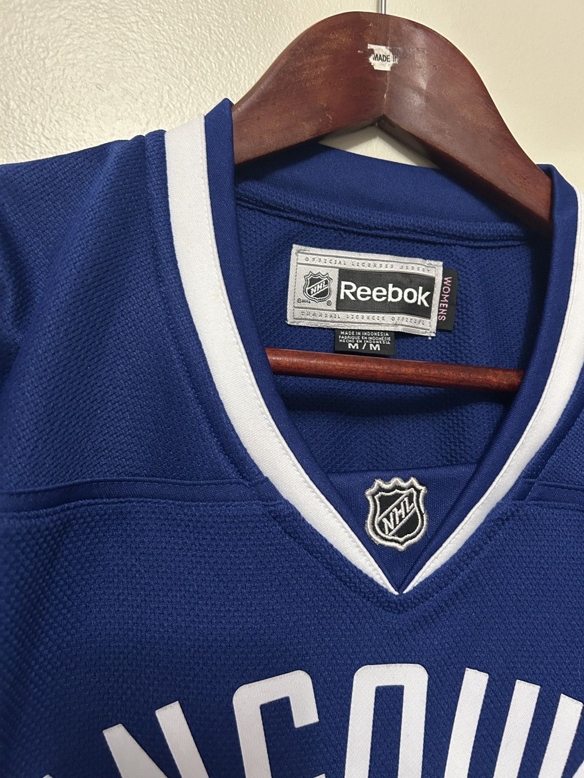 NHL × Reebok Reebok Vancouver Canucks Alex Burrows NHL Jersey Size M / US 6-8 / IT 42-44 - 2 Thumbnail