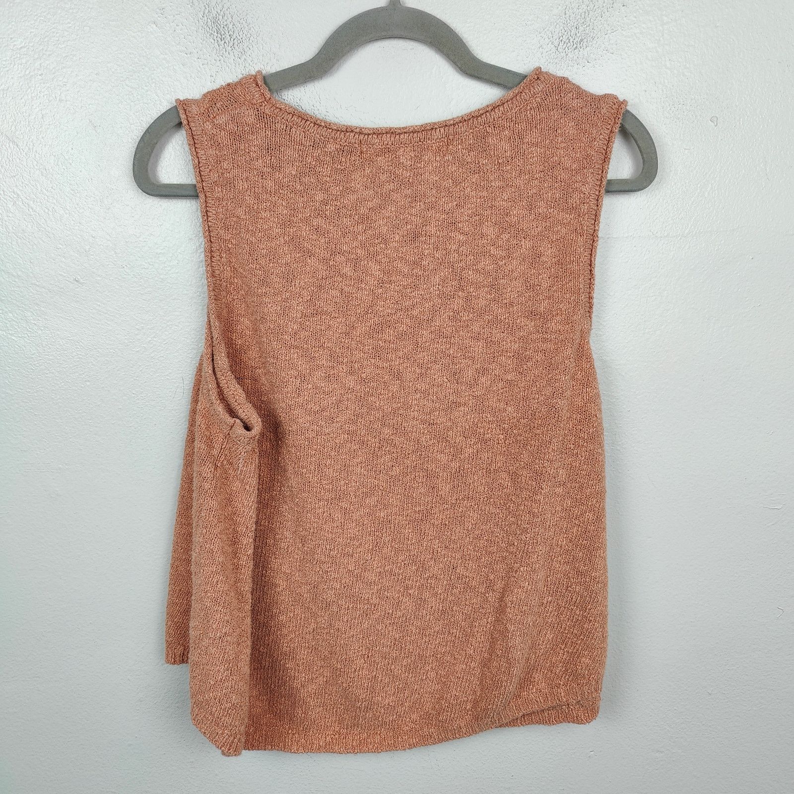Free People Free People Beach Tank Top Womens Medium Tan Salmon Knit Size M / US 6-8 / IT 42-44 - 3 Thumbnail