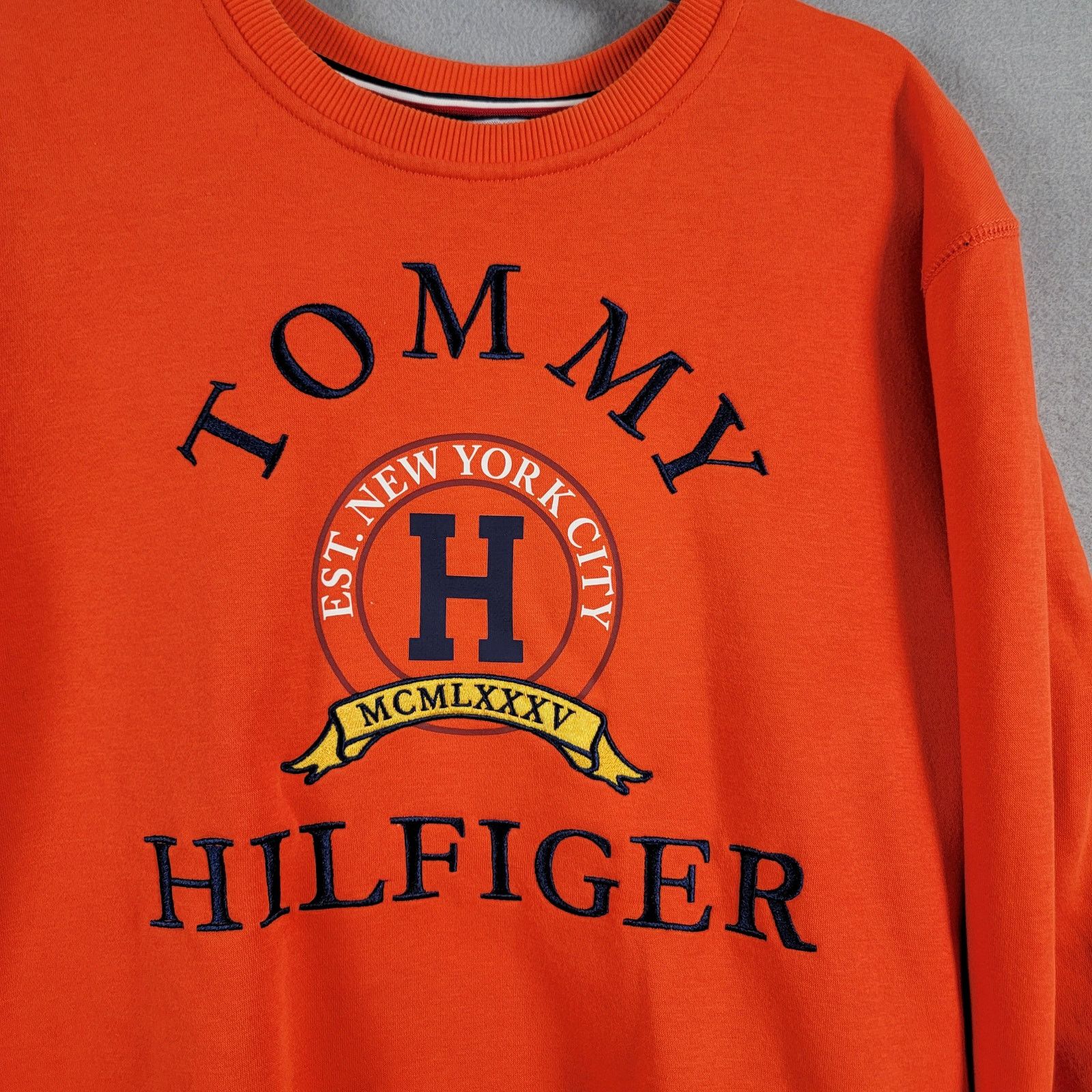 Tommy Hilfiger Tommy Hilfiger Mens Back Bay Embroidered Logo Orange Sz L Size US L / EU 52-54 / 3 - 2 Thumbnail