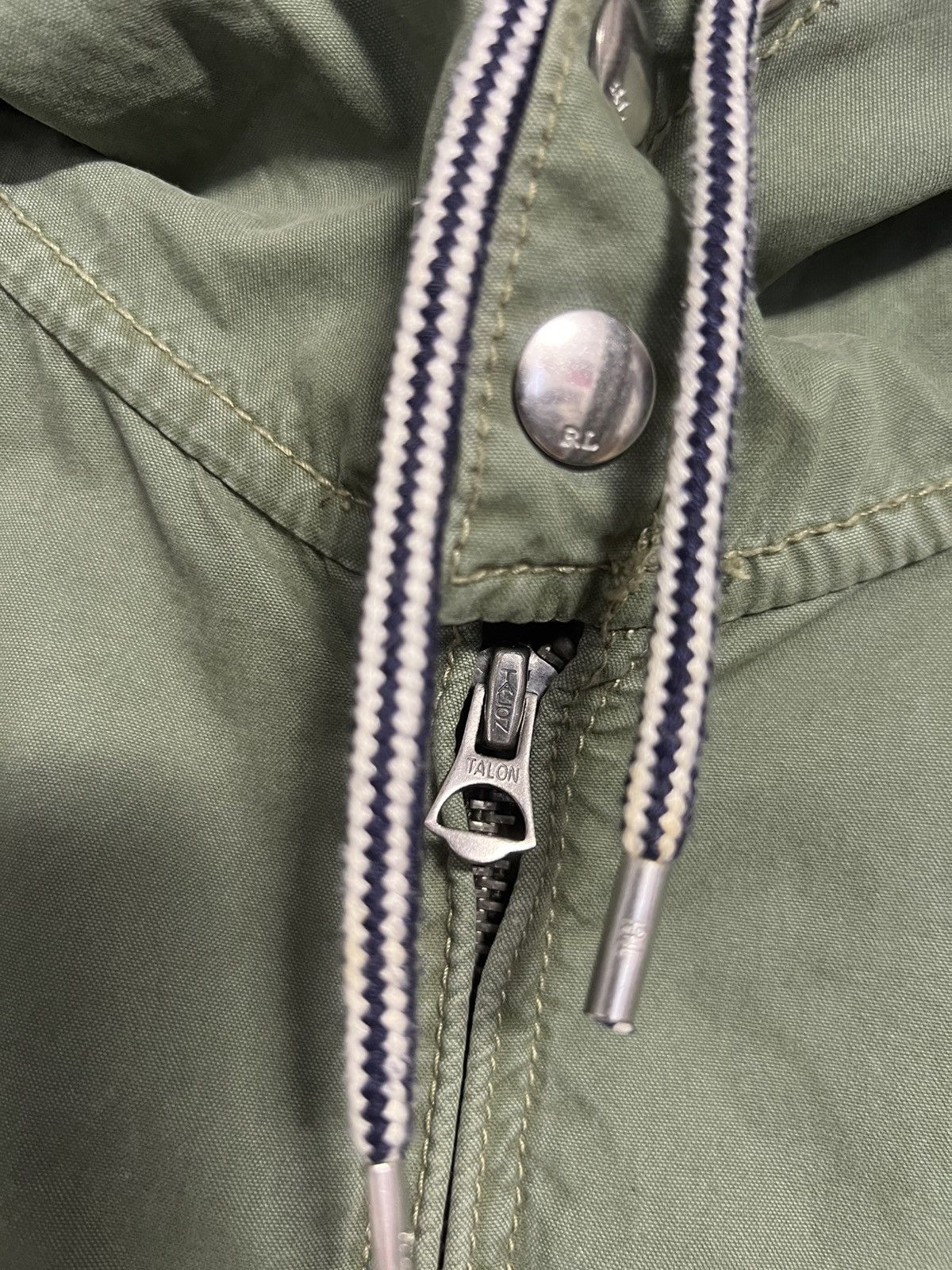 Polo Ralph Lauren × Vintage POLO RALPH LAUREN Military Jacket Green Big Pony Cotton Size US XL / EU 56 / 4 - 7 Thumbnail