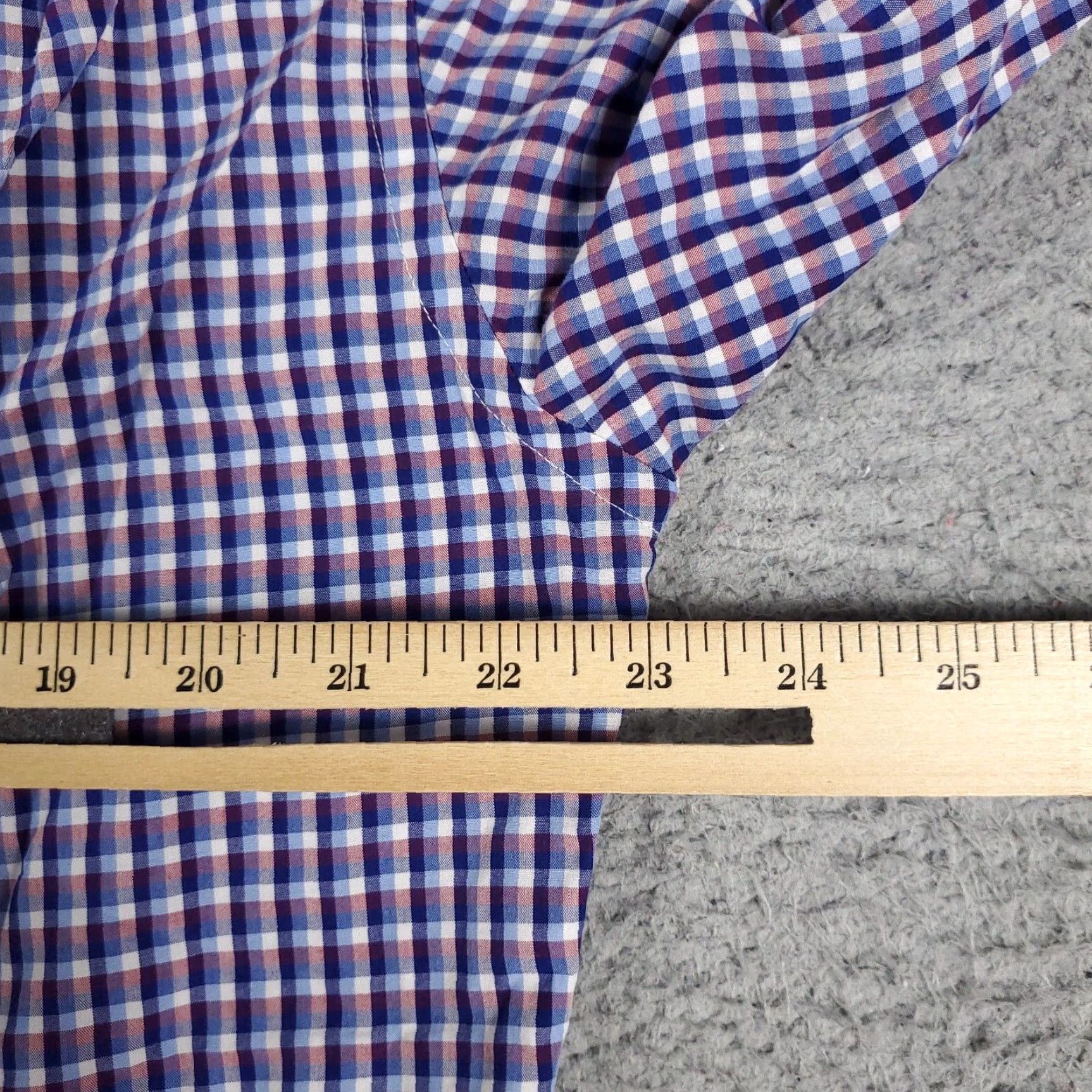 Ben Sherman Ben Sherman Shirt Mens Large Blue Purple Check Button Up Long Sleeve Size US L / EU 52-54 / 3 - 6 Thumbnail