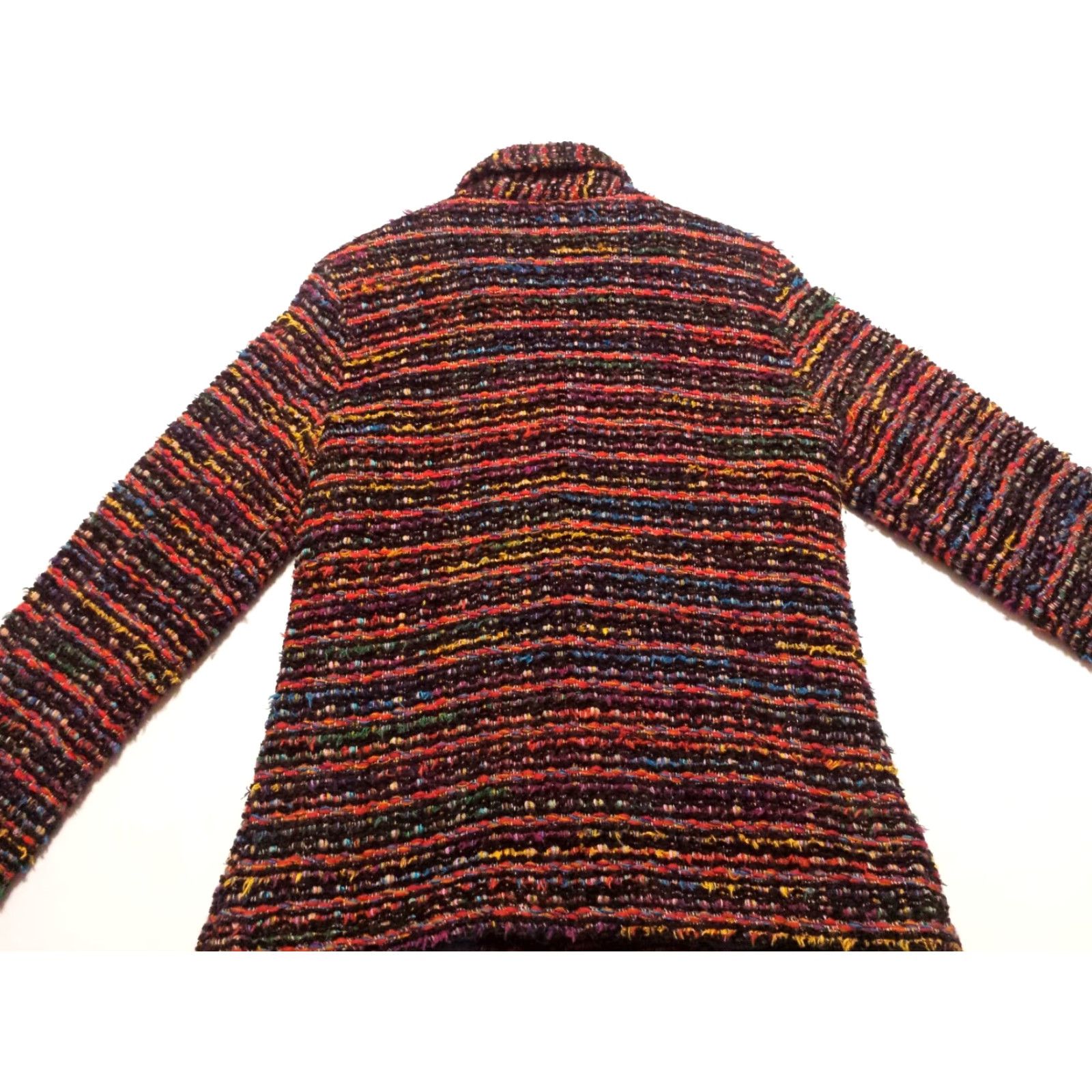 Coldwater Creek Coldwater Creek Womens Jacket Multicolor Striped Long Sleeve Button-Up Small Regular Fit Adults Womens Long Sleeve Jacket Size S / US 4 / IT 40 - 6 Thumbnail