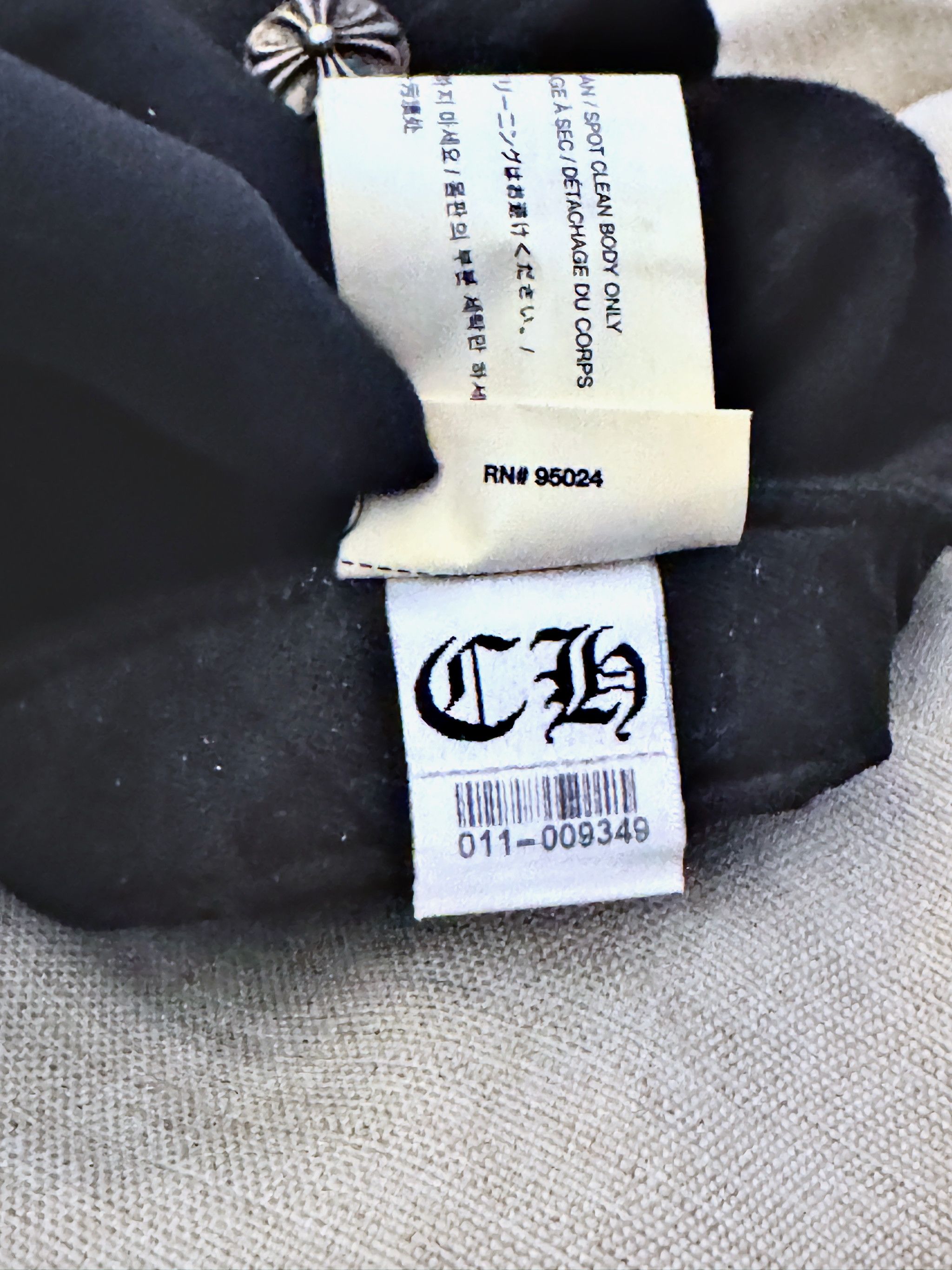 Chrome Hearts Chrome Hearts Vintage Black 'CH' Logo Cap w/ Leather Brim Size ONE SIZE - 9 Thumbnail