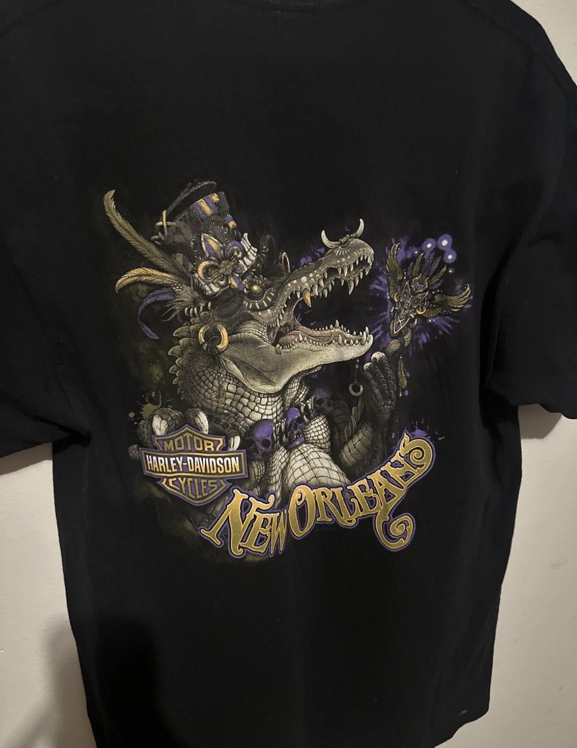 Harley Davidson Harley Davidson New Orleans French Quarter Mardi Gras, 2005 Size US L / EU 52-54 / 3 - 4 Thumbnail