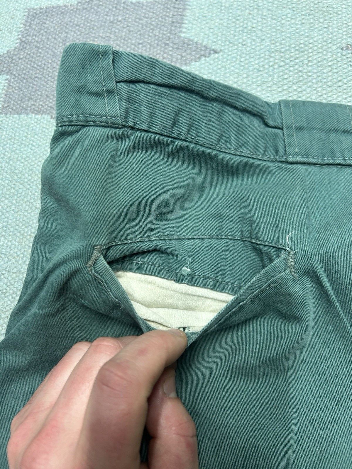 Vintage 1950s chino work pants boat cloth sanforized cotton 42x30 Size US 42 / EU 58 - 14 Thumbnail