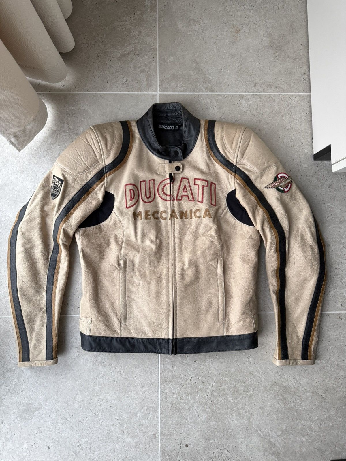 Ducati Ducati mv meccanica leather motorcycle jacket vintage Size US S / EU 44-46 / 1 - 1 Thumbnail