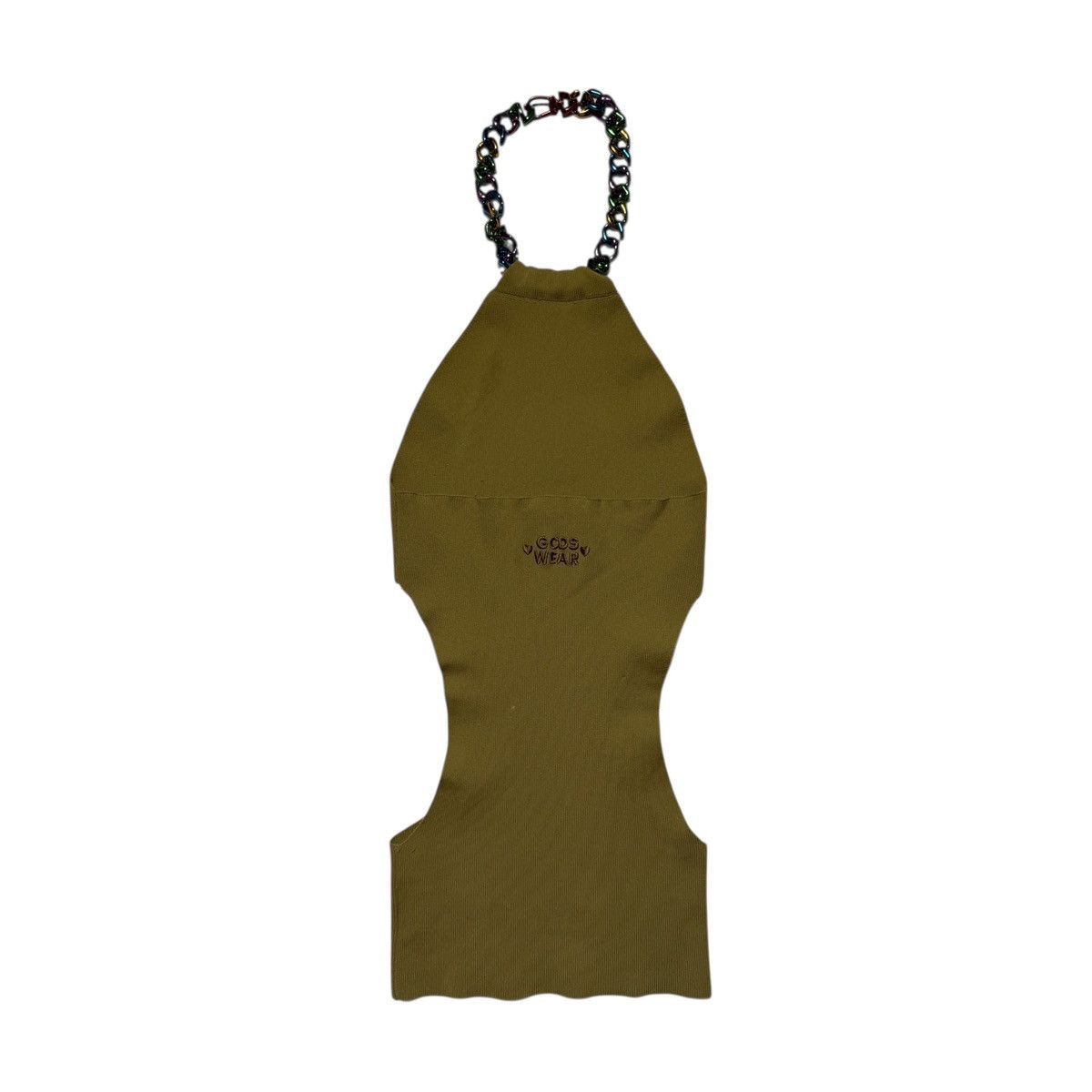 GCDS chain link neck halter stretch minidress Size S / US 4 / IT 40 - 2 Thumbnail