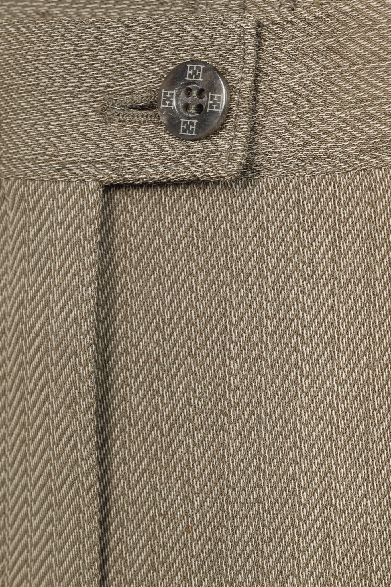 Escada Escada Margaretha Ley Vintage Taupe Virgin-Wool Trousers Size 29" - 7 Thumbnail