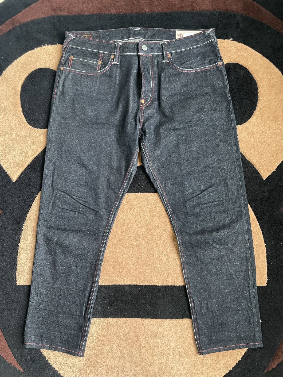 Evisu × Vintage EVISU Bodhidharma daicock style denim jeans size：36x34 Size US 36 / EU 52 - 2 Thumbnail