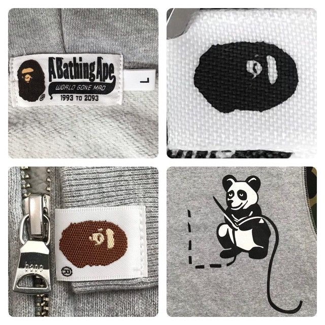 Bape BAPE camo Panda full zip hoodie a bathing ape Size US L / EU 52-54 / 3 - 7 Thumbnail