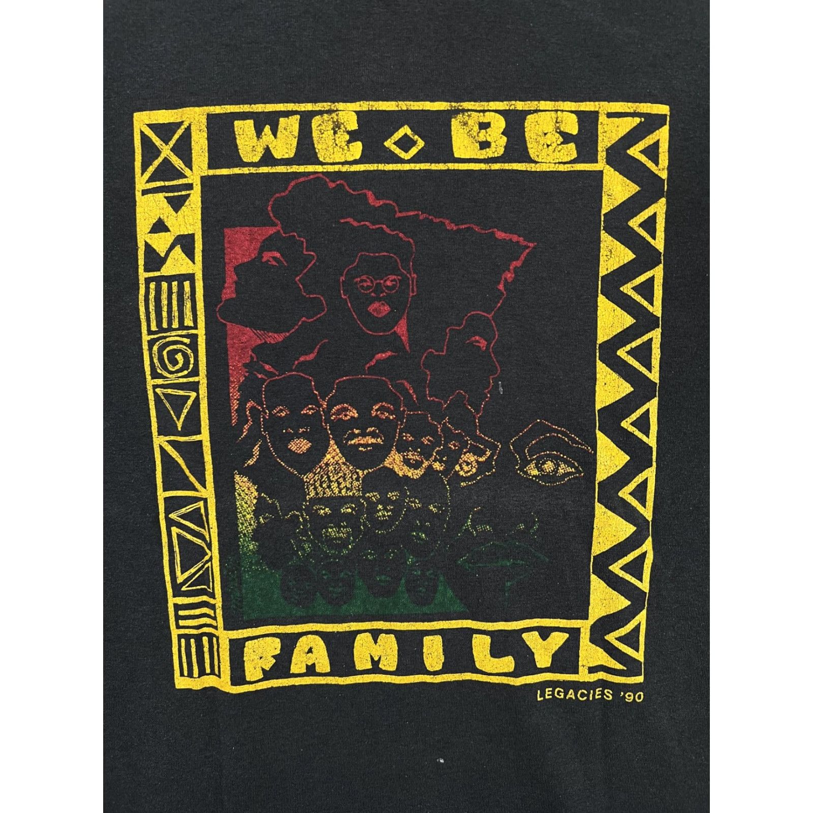 Vintage VINTAGE We Be FAMILY Legacies 90s T-Shirt Mens Large Black Graphic Print Short Sleeve Crew Neck Shirt Mens Size US M / EU 48-50 / 2 - 4 Thumbnail