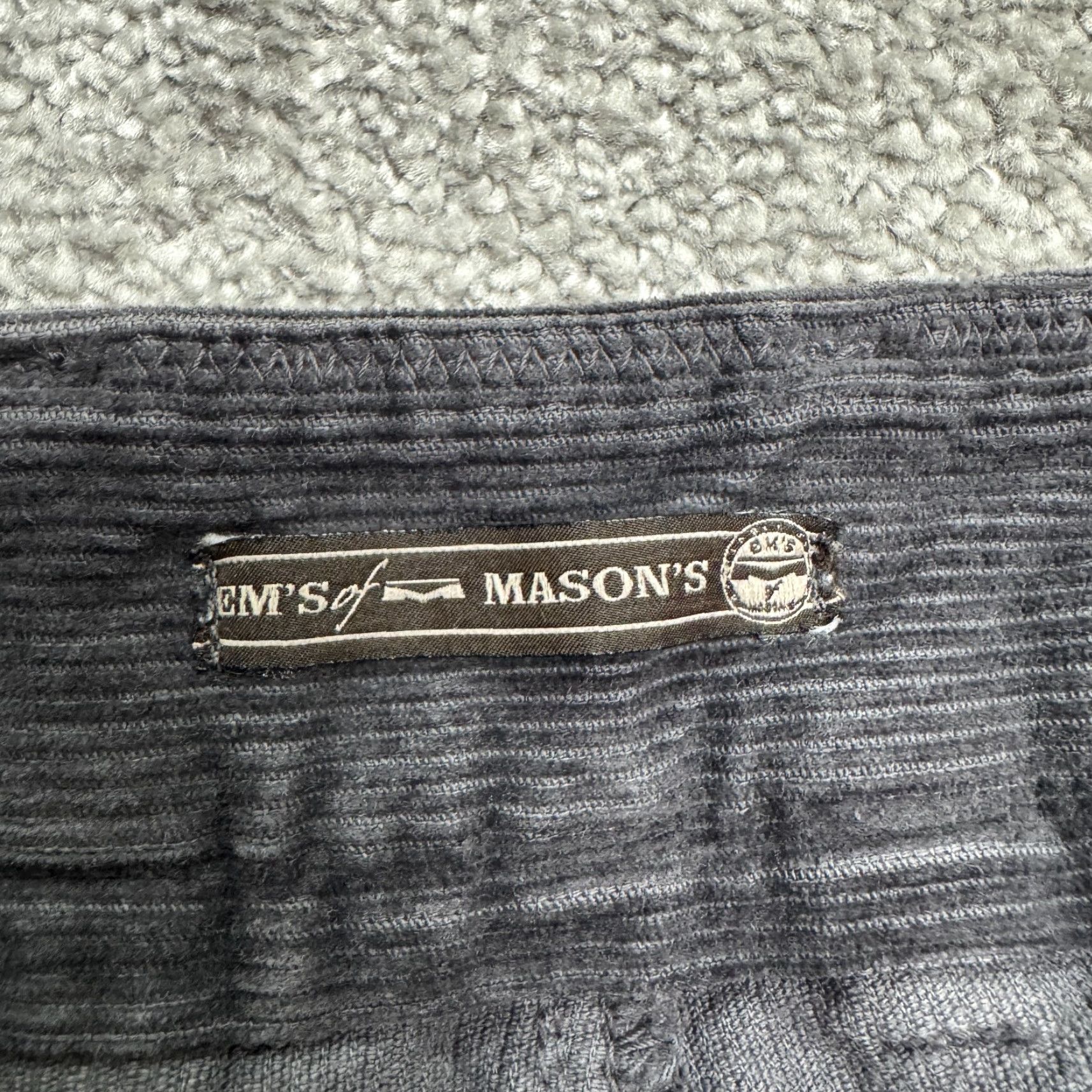 Mason's Mason's Pants | Charcoal Gray Cotton | 38x30 | Regular Straight Corduroy Chino Men - Vintage? No (but must follow rules) Size US 38 / EU 54 - 7 Thumbnail