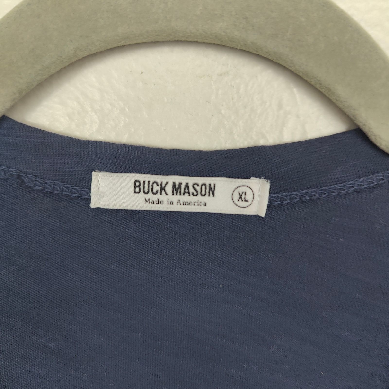 Buck Mason Buck Mason T-Shirt Mens XL Navy Blue Short Sleeve Crewneck Size US XL / EU 56 / 4 - 5 Thumbnail