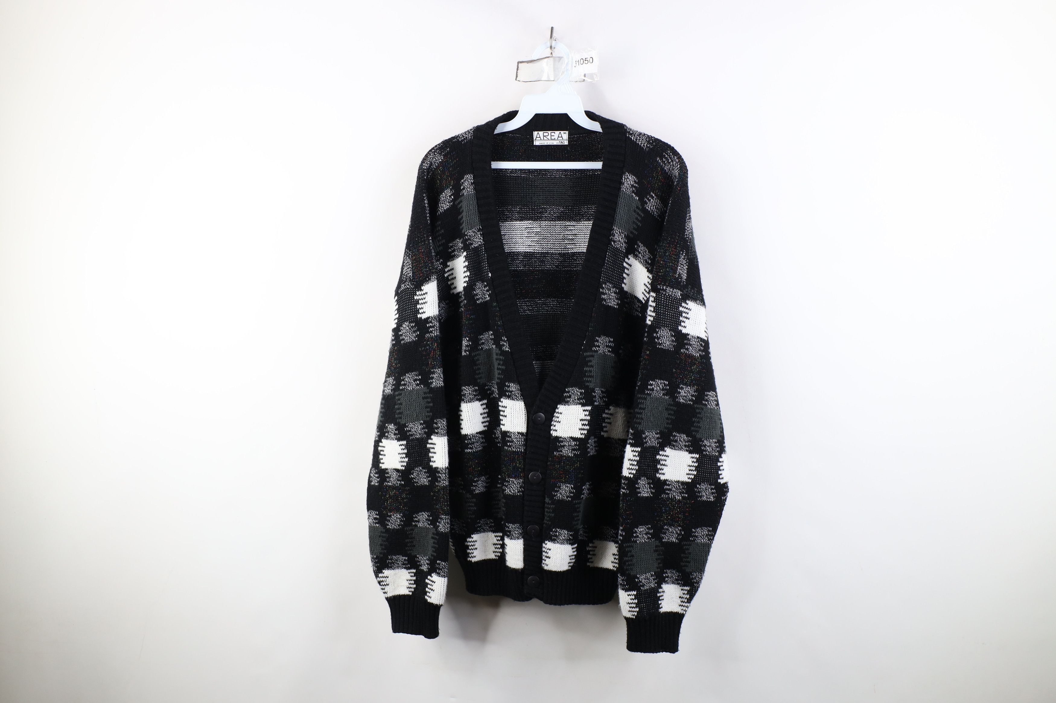 Vintage Vintage 90s Coogi Style Fleck Knit Cardigan Sweater USA Size US M / EU 48-50 / 2 - 1 Thumbnail