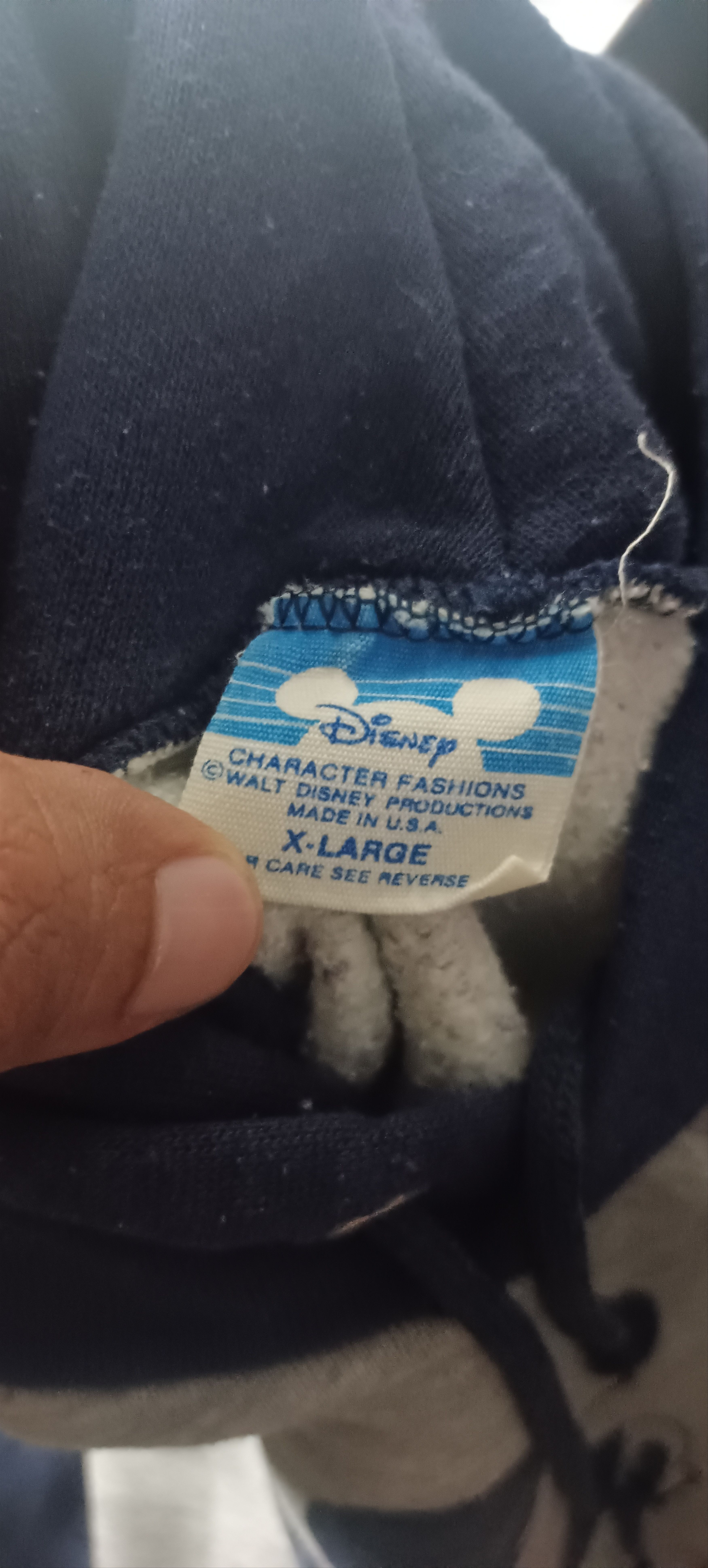 Mickey Mouse × Vintage Vintage💥 80s Mickey Mouse Hoodie Size US XL / EU 56 / 4 - 4 Thumbnail