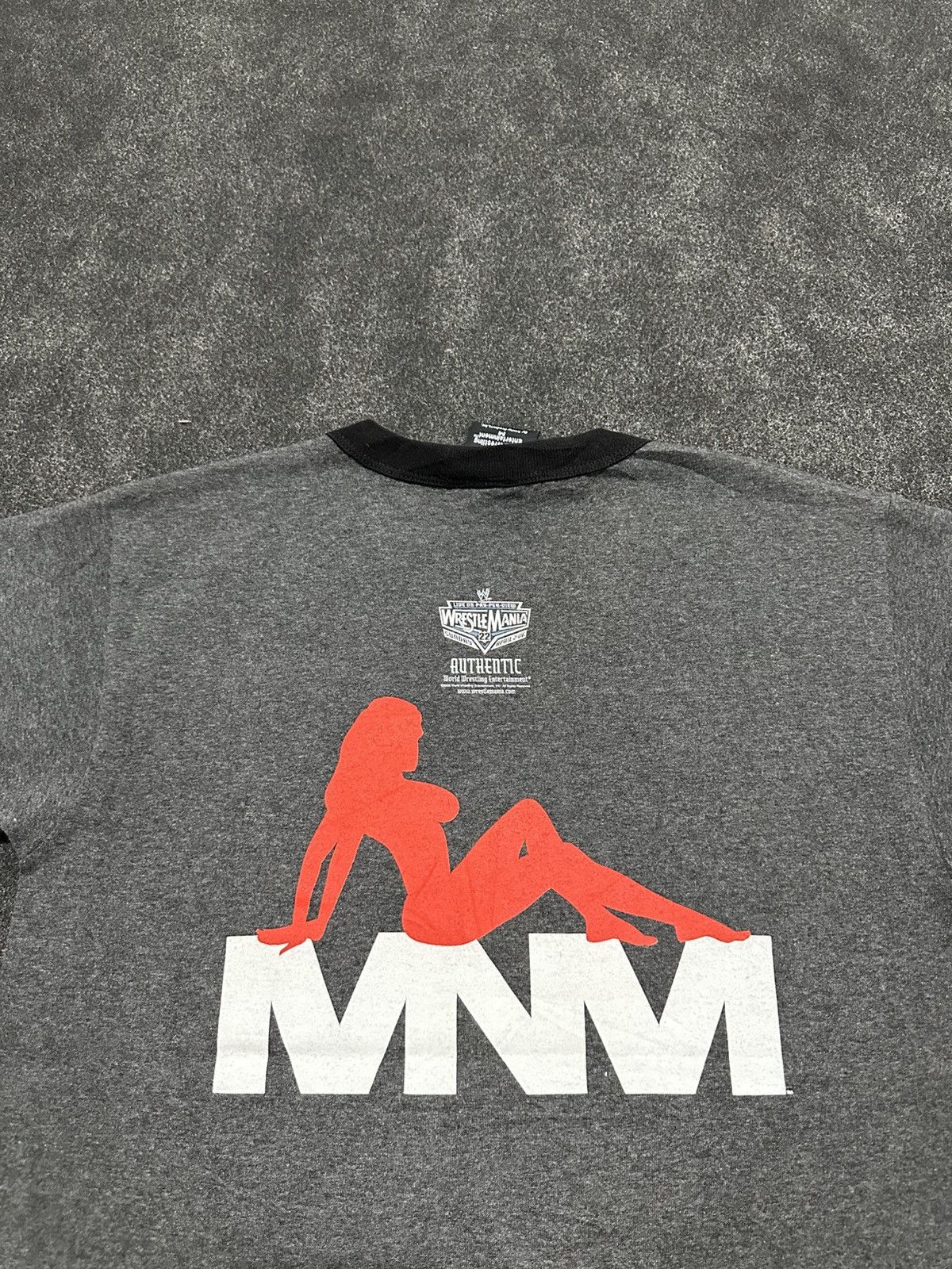 WWE WWE Vintage Y2K 2005 MNM "It's Okay to STARE" Ringer T-Shirt Size US M / EU 48-50 / 2 - 6 Thumbnail